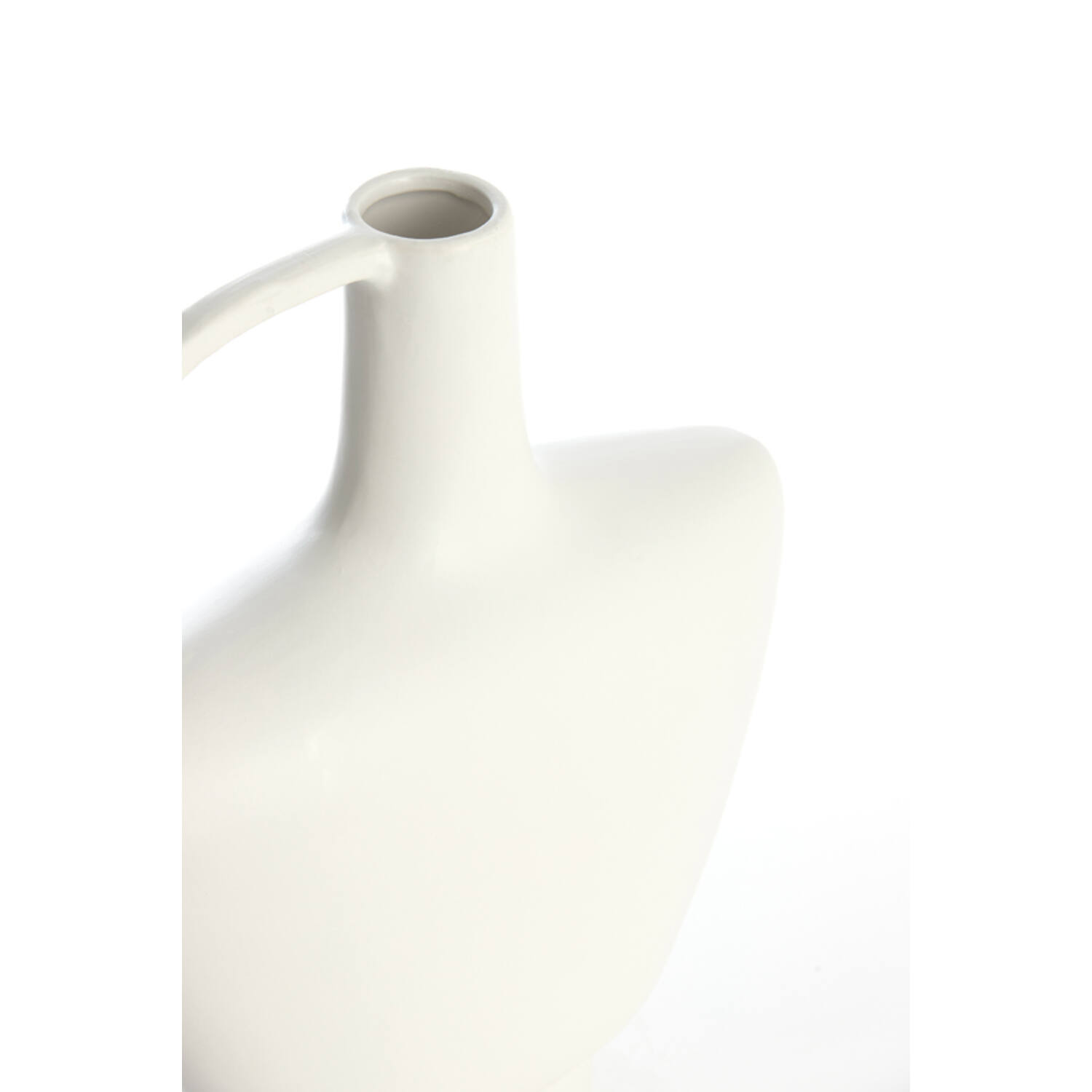 Vase deco 32x12x37 cm OZZERO ceramics white