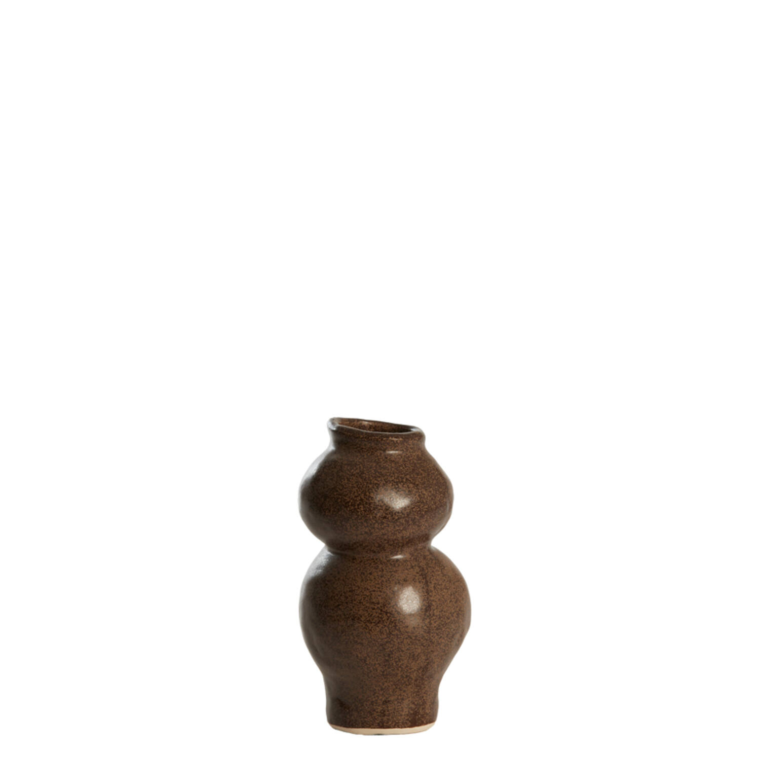 Vase deco Ø10,5x19,5 cm ROGANO ceramics dark brown