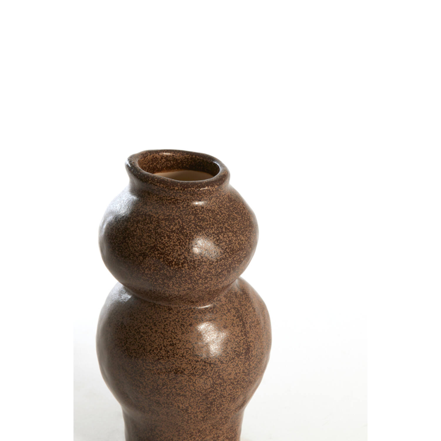 Vase deco Ø10,5x19,5 cm ROGANO ceramics dark brown