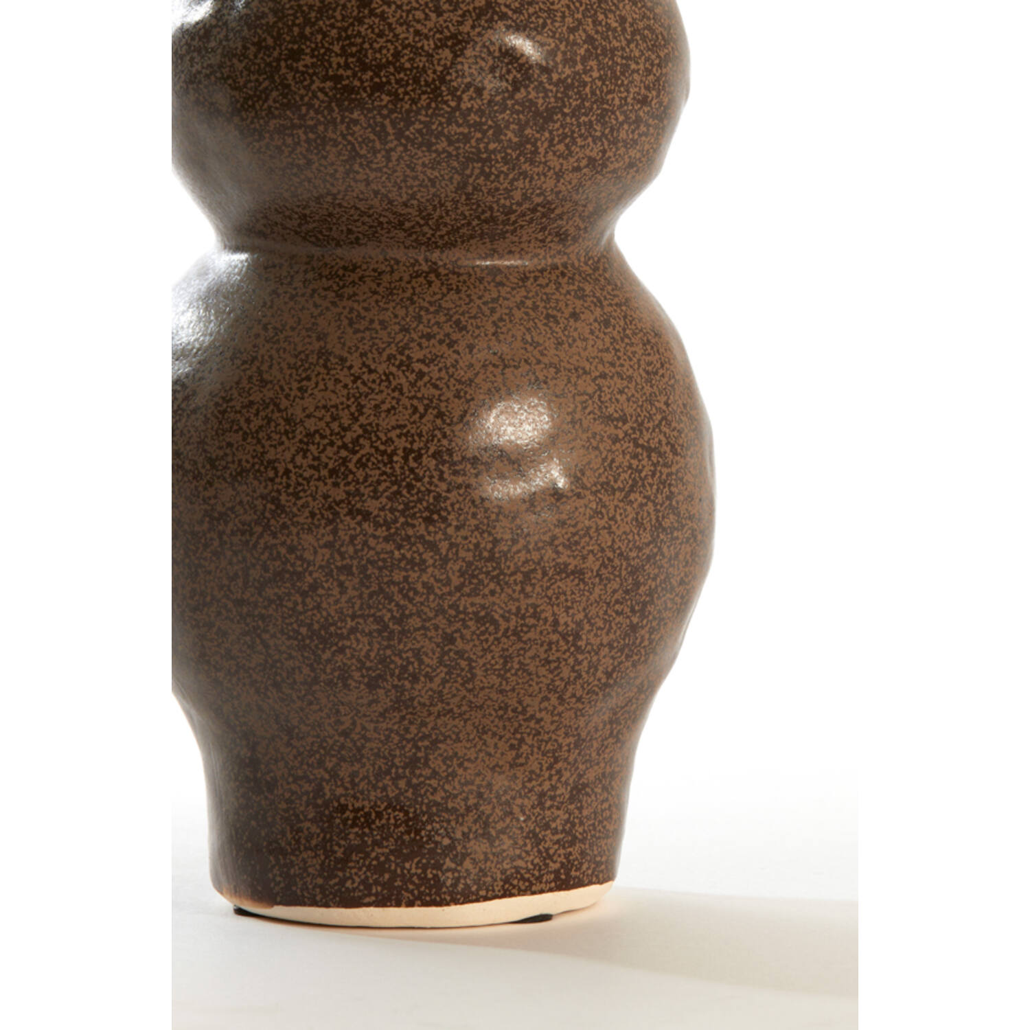 Vase deco Ø10,5x19,5 cm ROGANO ceramics dark brown