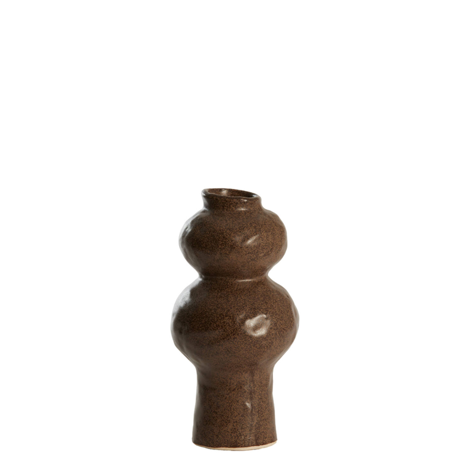 Vase deco Ø13x26 cm ROGANO ceramics dark brown