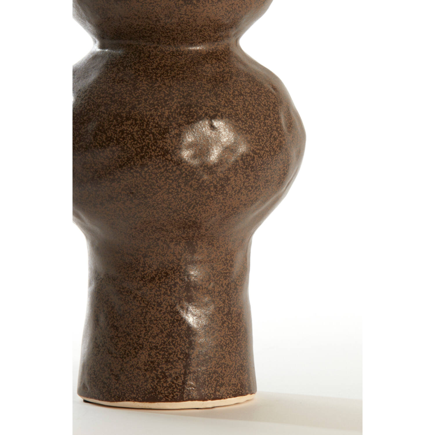 Vase deco Ø13x26 cm ROGANO ceramics dark brown