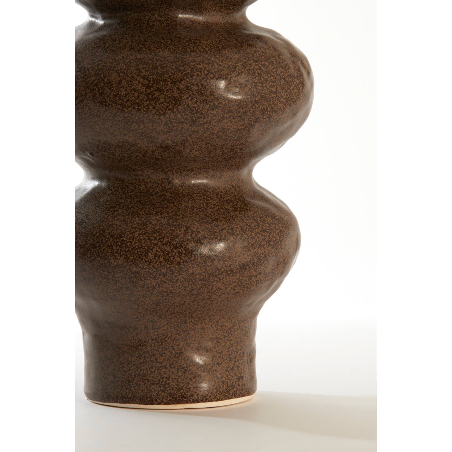 Vase deco Ø15,5x37,5 cm ROGANO ceramics dark brown