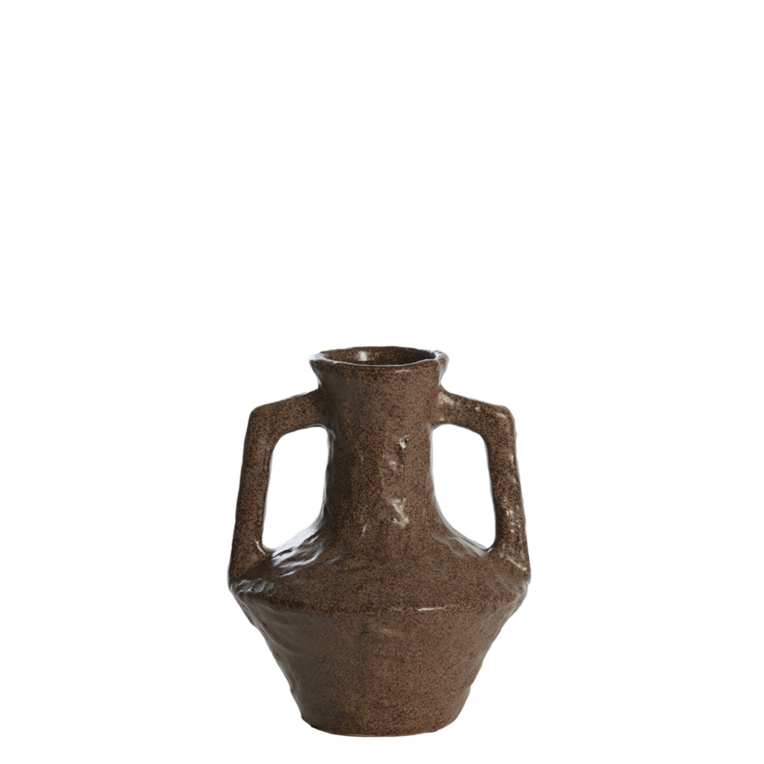 Vase deco Ø15,5x19,5 cm TICINO ceramics dark brown