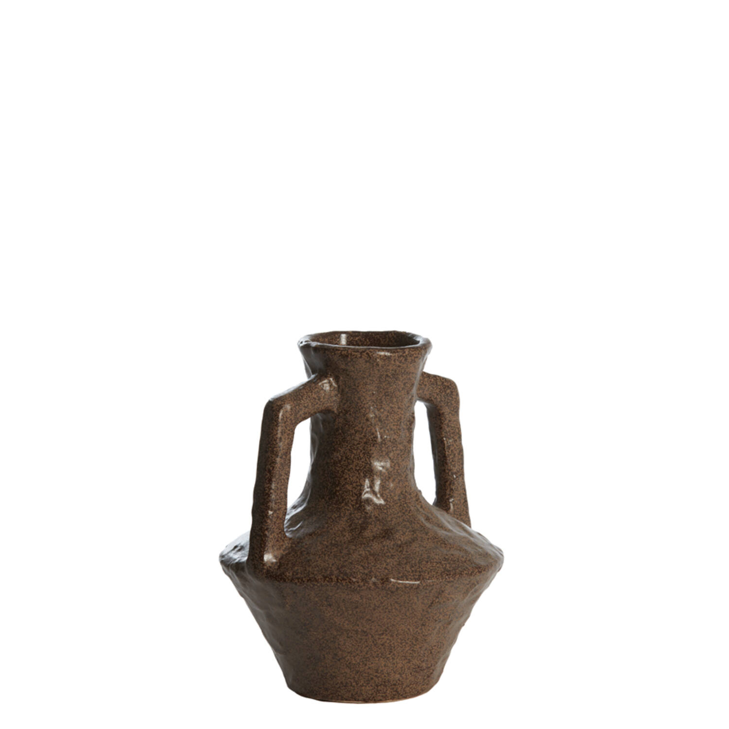Vase deco Ø15,5x19,5 cm TICINO ceramics dark brown