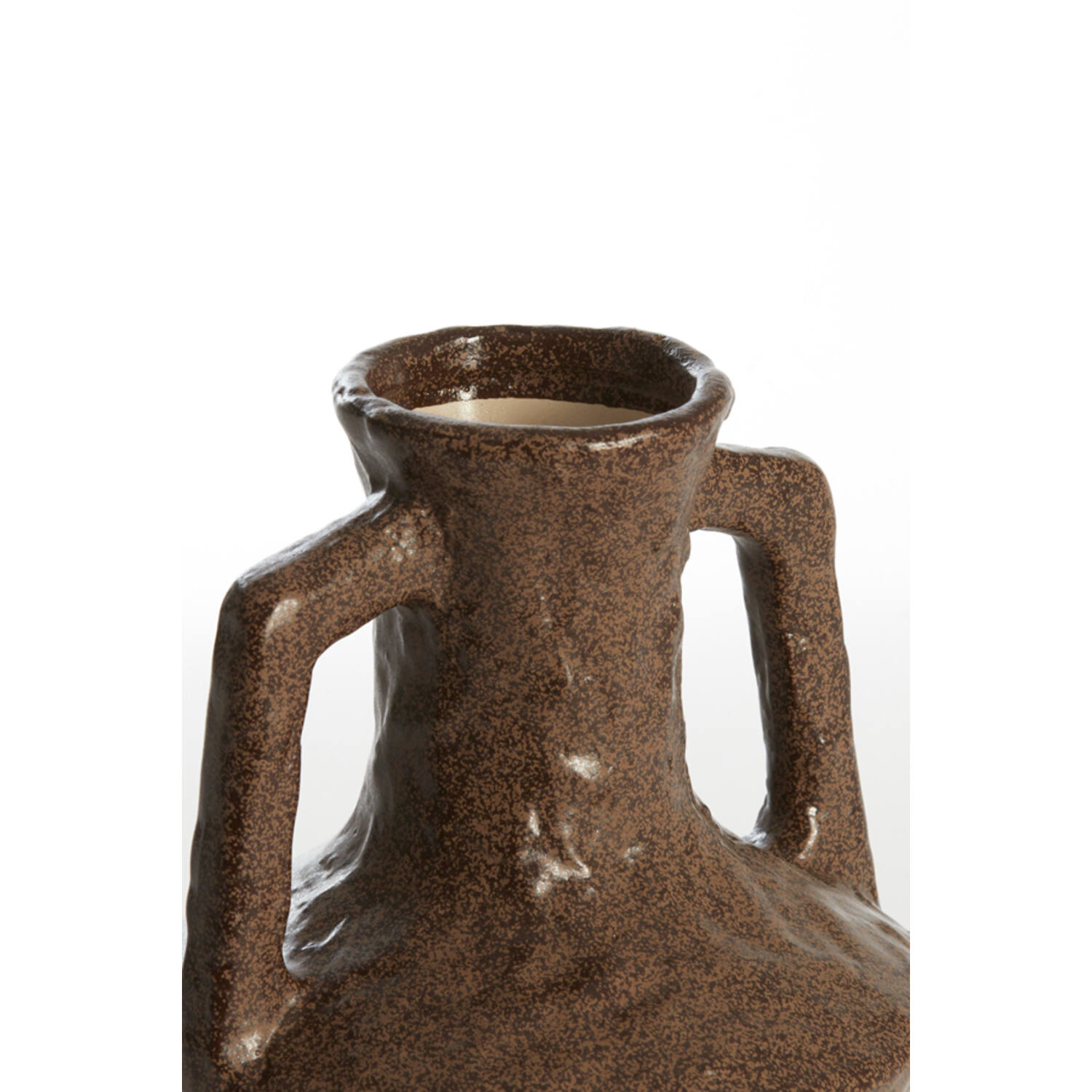 Vase deco Ø15,5x19,5 cm TICINO ceramics dark brown