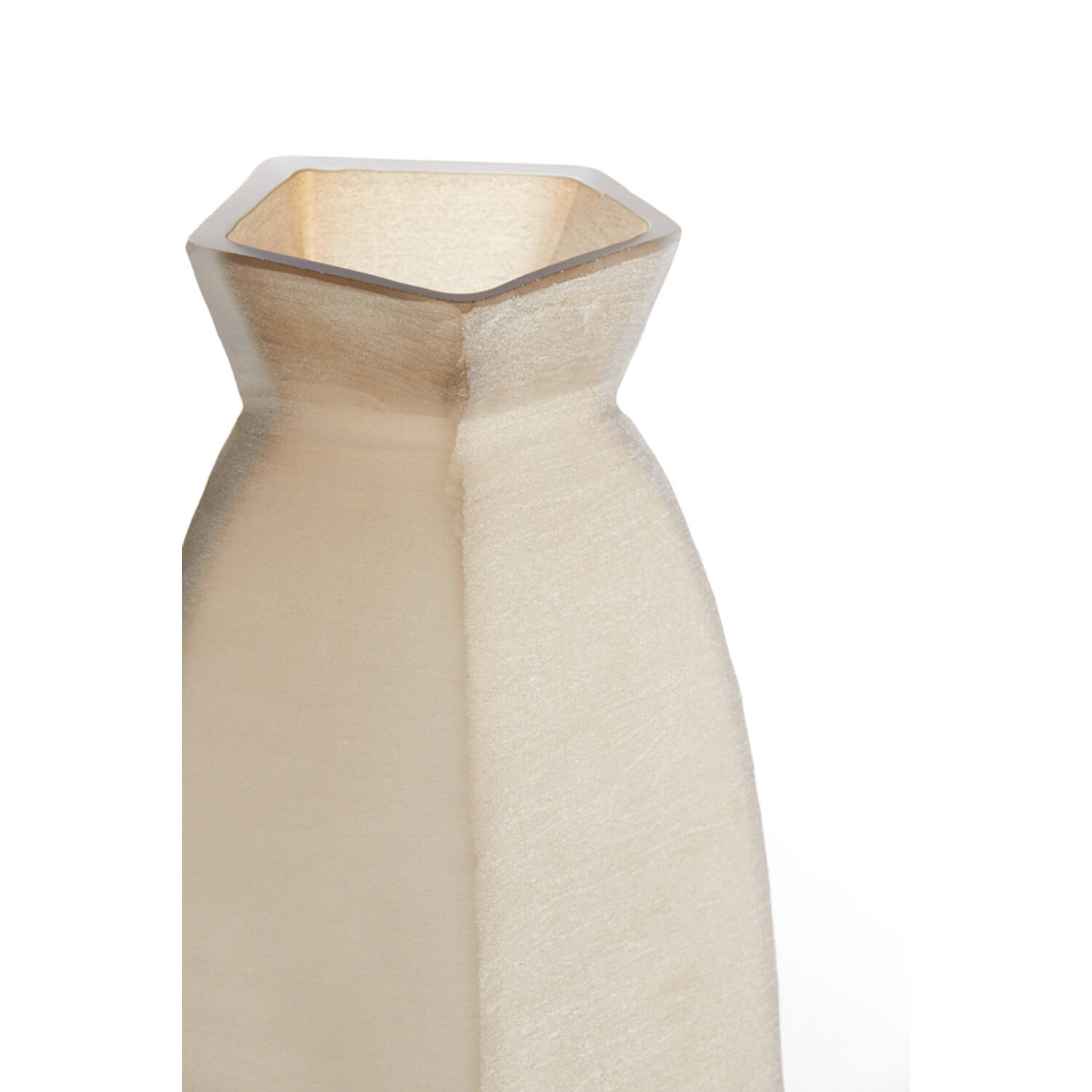 Vase 24,5x22,5x50,5 cm VELIKO glass light brown