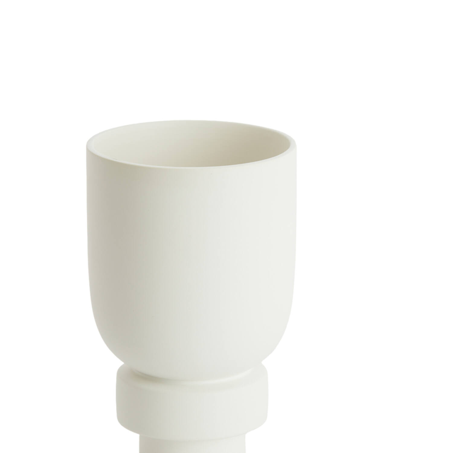 Vase deco Ø16x25,5 cm ROSSIO matt white