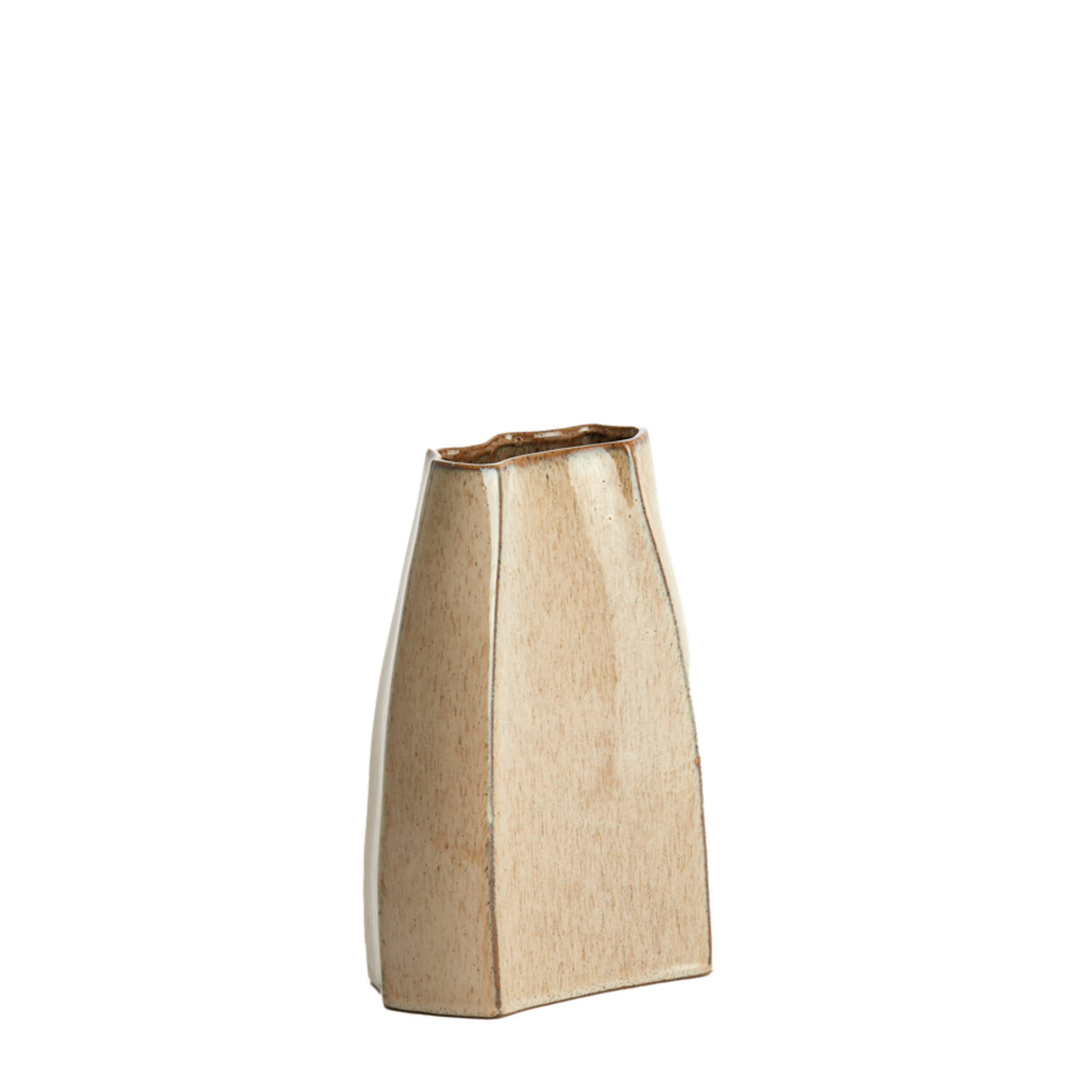 Vase deco 19,5x11,5x27 cm CHIADO shiny beige