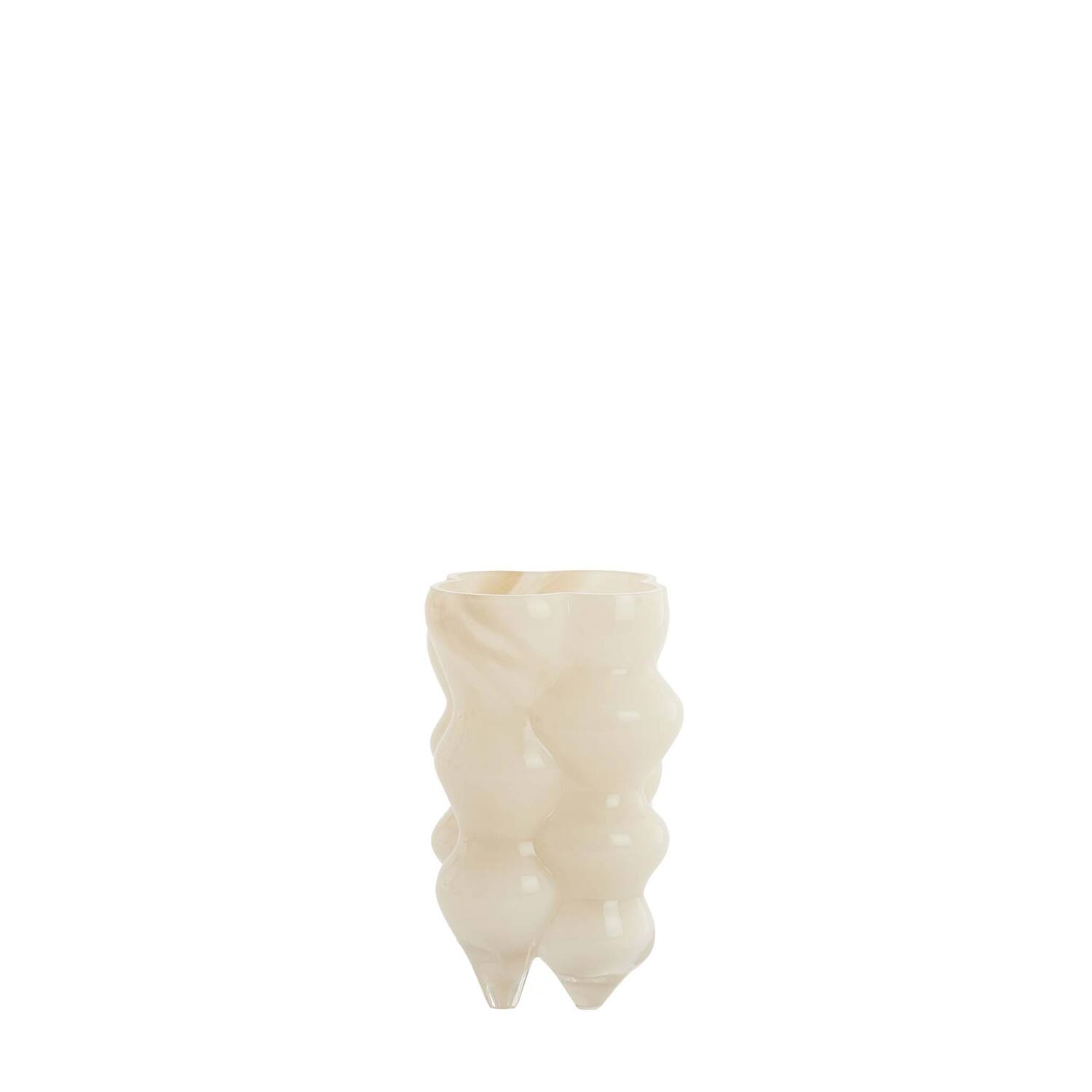 Vaas Ø15x24,5 cm CEREA glas melk crème