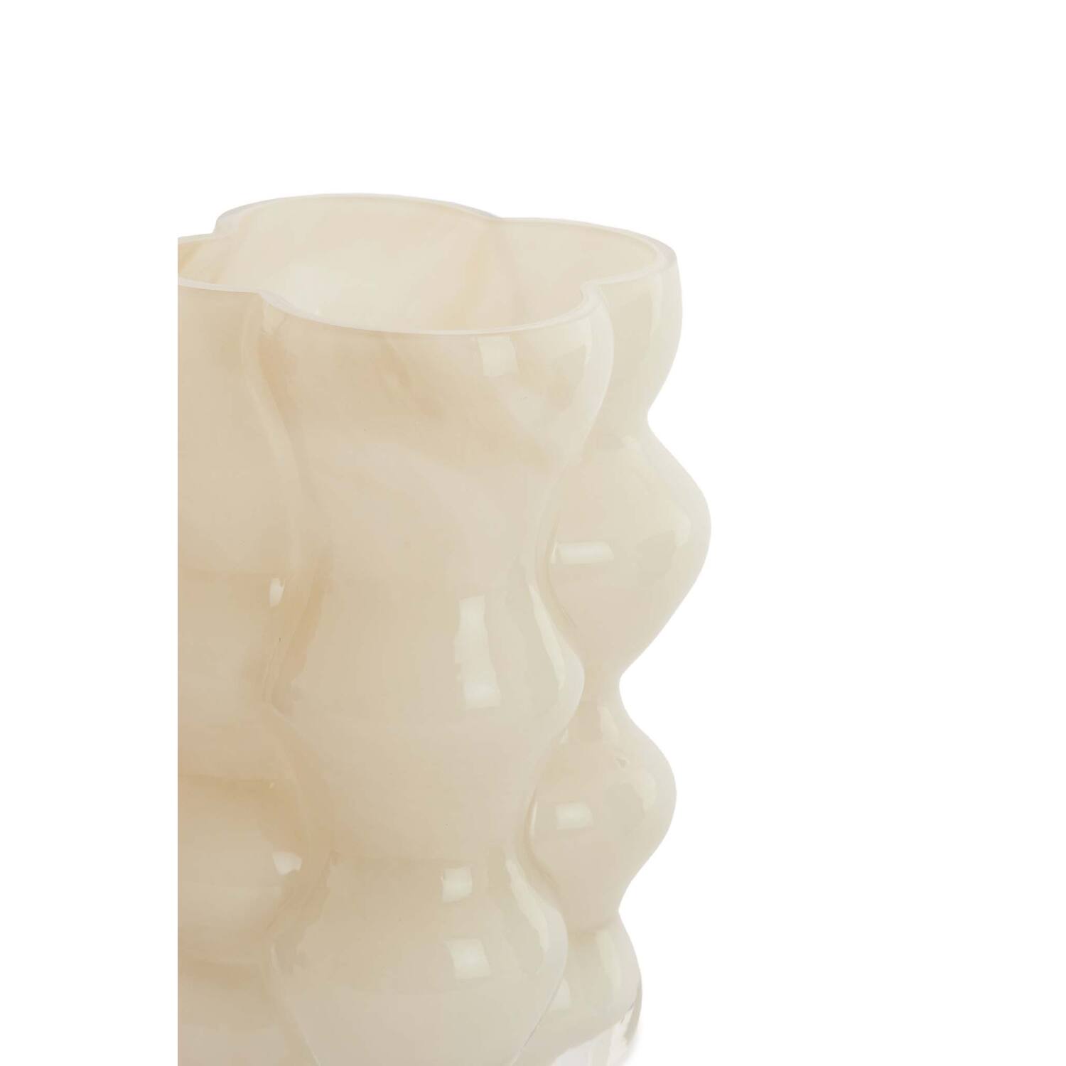 Vaas Ø15x24,5 cm CEREA glas melk crème