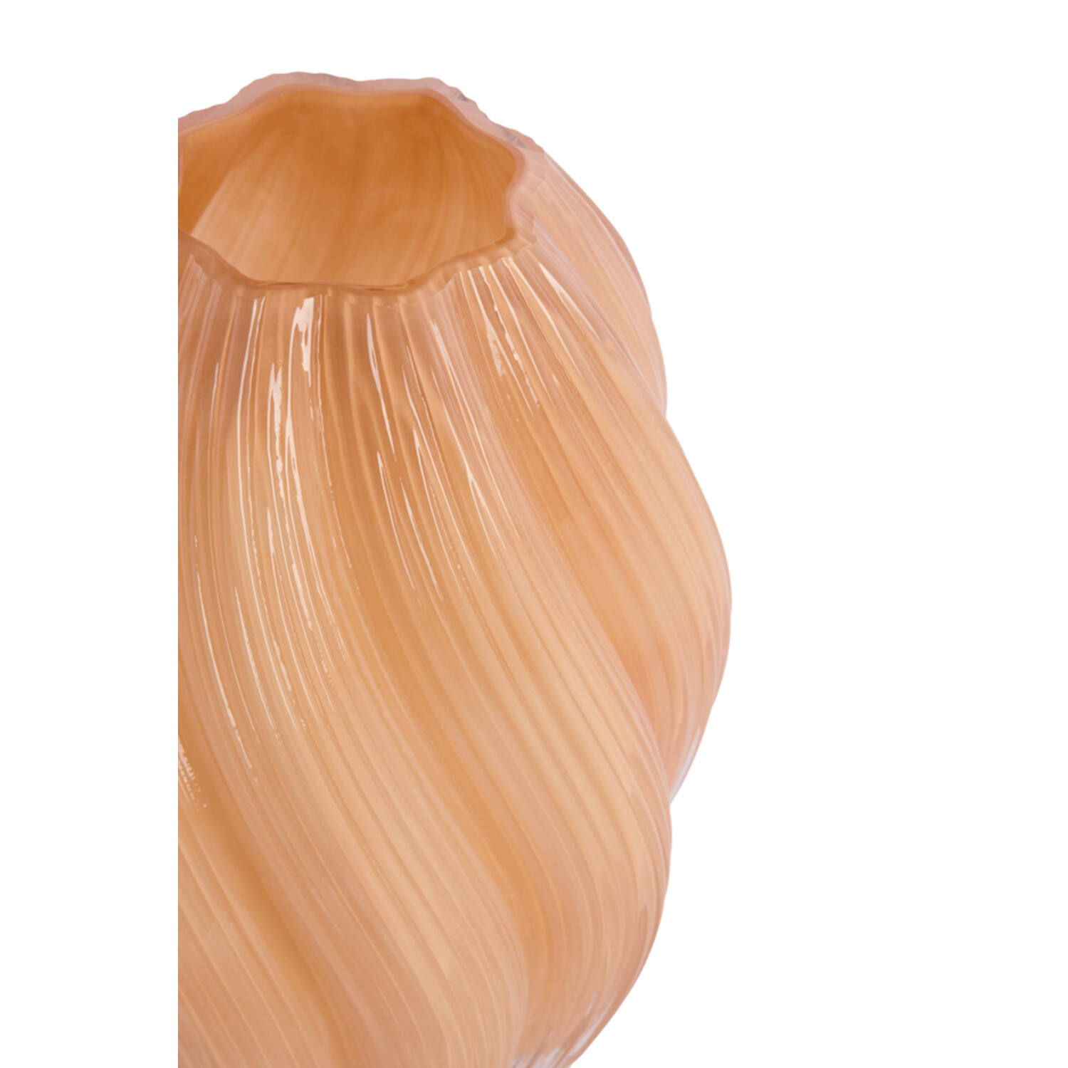 Vaas Ø18,5x27 cm ZENIA glas karamel