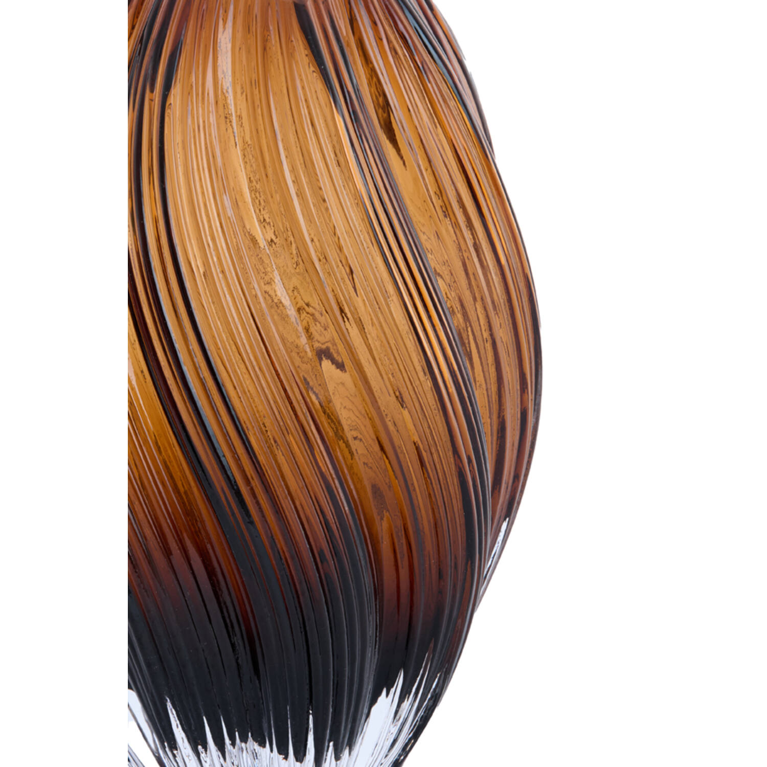 Vase Ø18,5x27 cm ZENIA glass dark brown