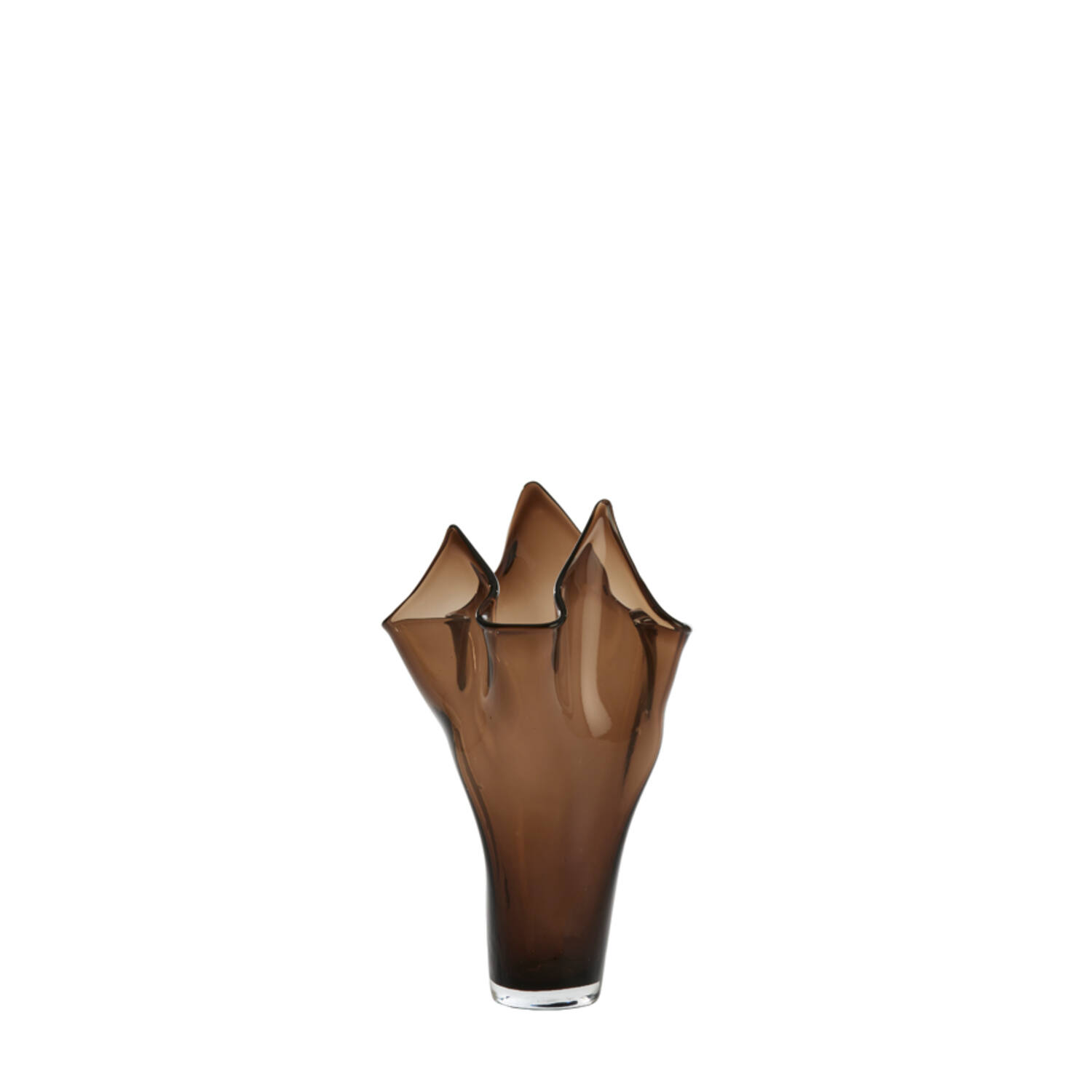 Vase Ø22x40 cm AIORA glass dark brown