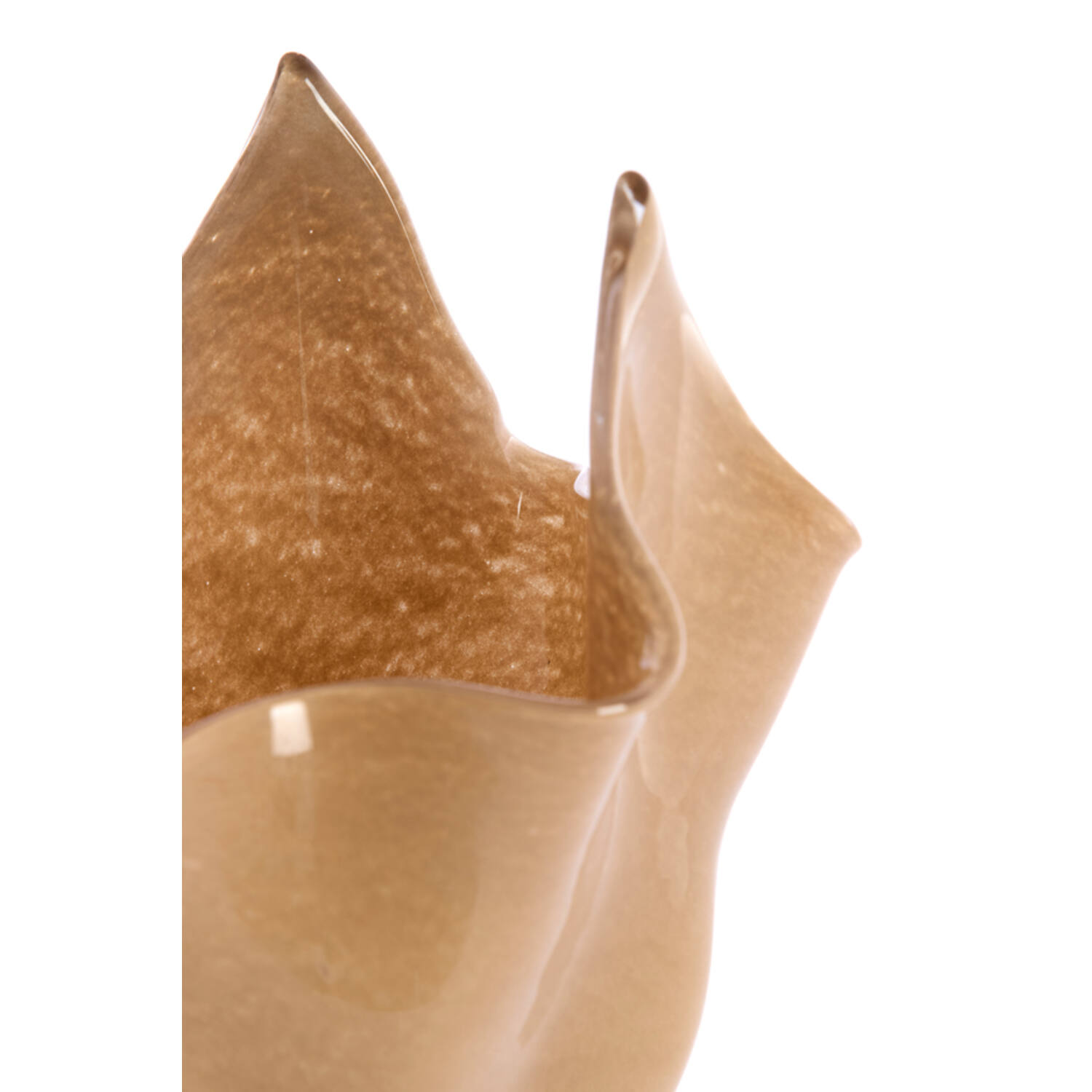 Vaas Ø31x46 cm AIORA glas melk beige