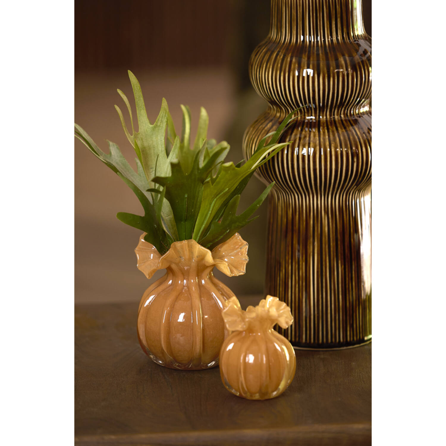 Vase Ø8,5x12 cm XEREA glass caramel