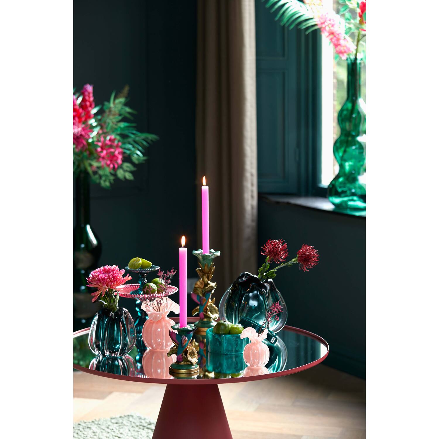 Vase Ø12x17 cm XEREA glass light pink
