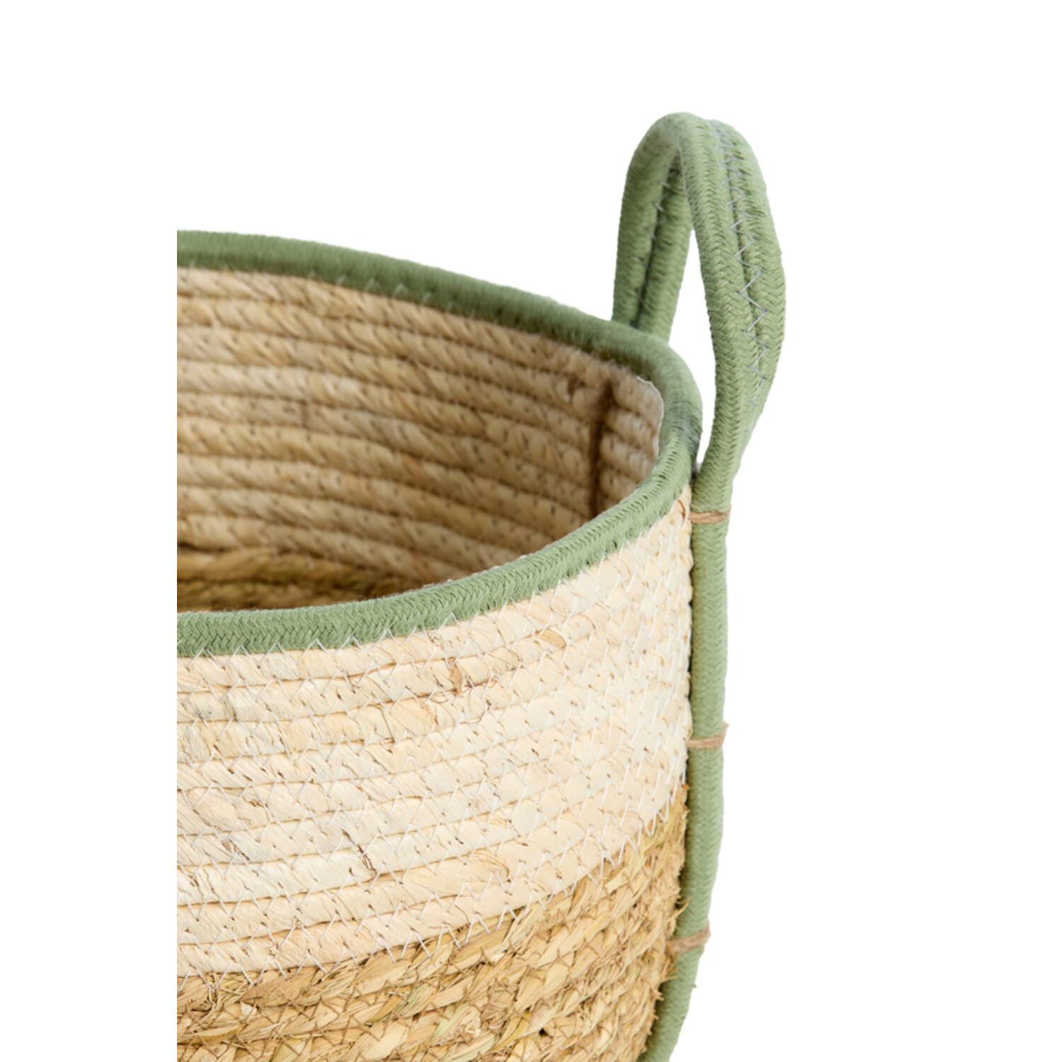 Basket S/3 max Ø33x23 cm KINSALE natural-cream-mint