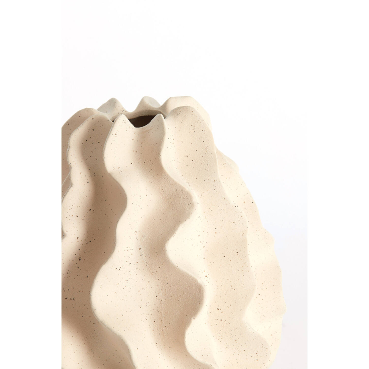 Vase deco Ø22x26 cm NELANI ceramics matt cream