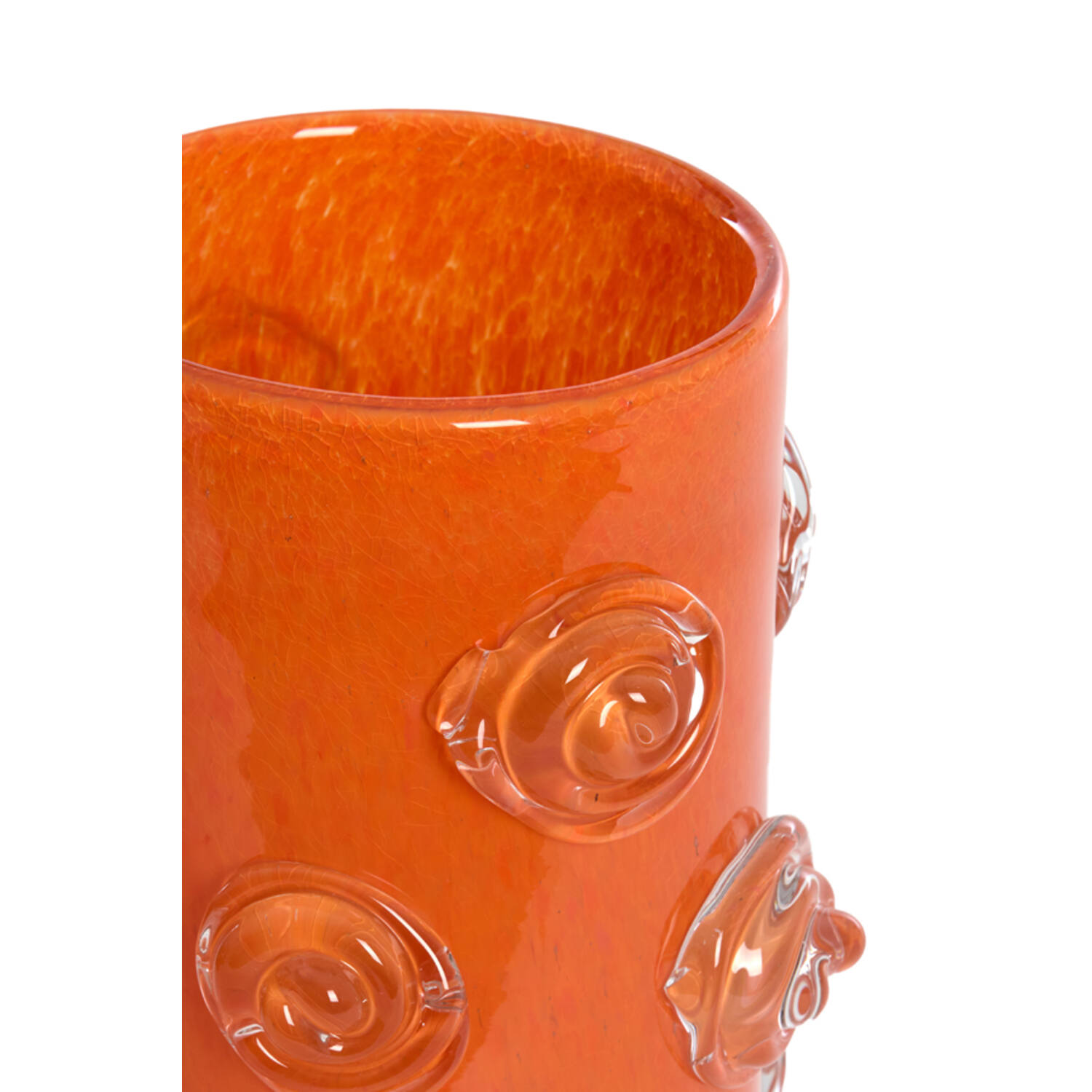 Vaas Ø20,5x21 cm BARENDA glas oranje