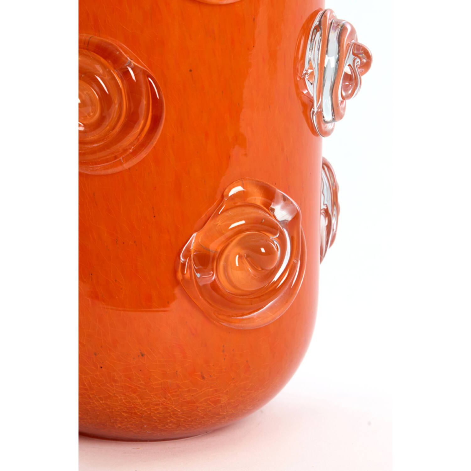 Vaas Ø20,5x21 cm BARENDA glas oranje