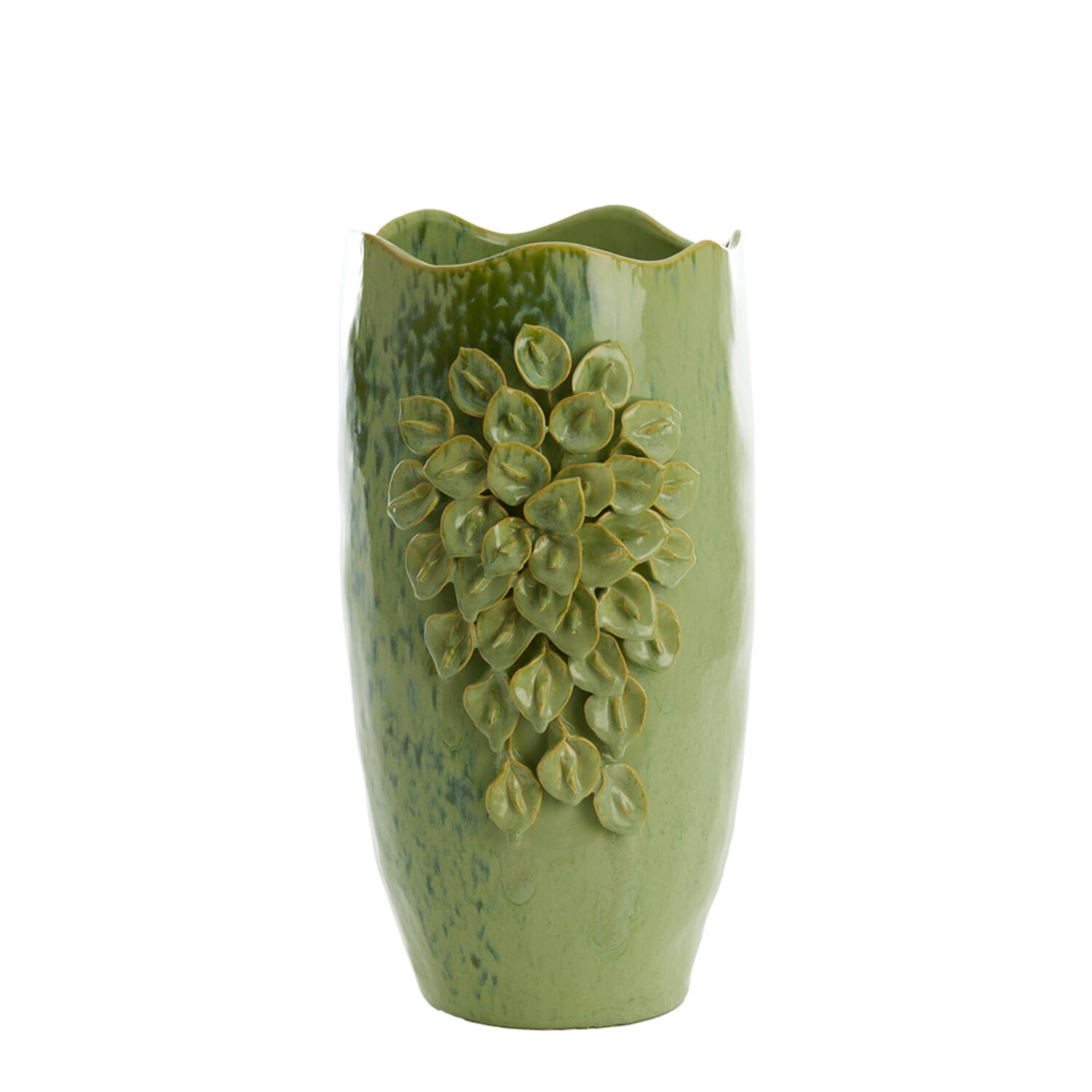 Vase deco 31,5x27x50 cm AMIATA ceramics mint green