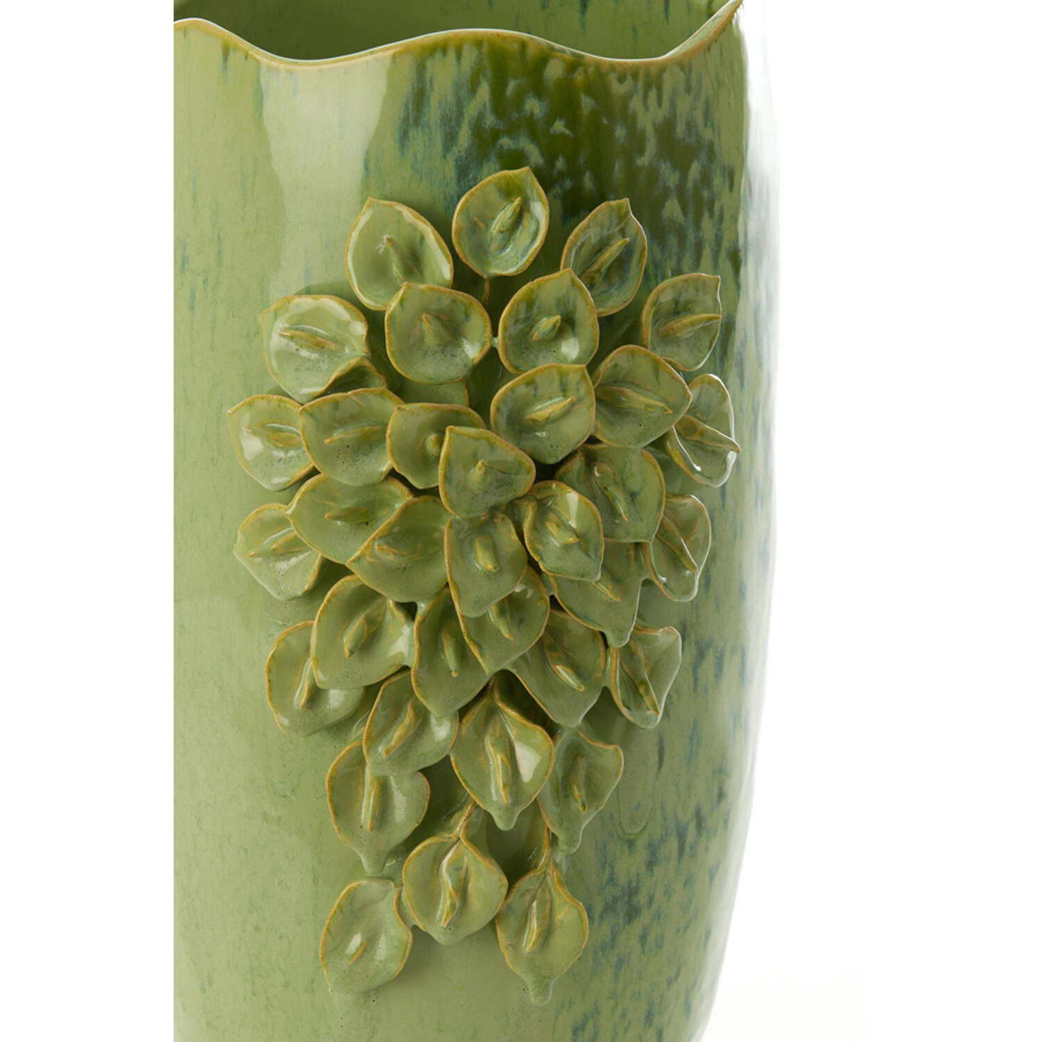 Vase deco 31,5x27x50 cm AMIATA ceramics mint green