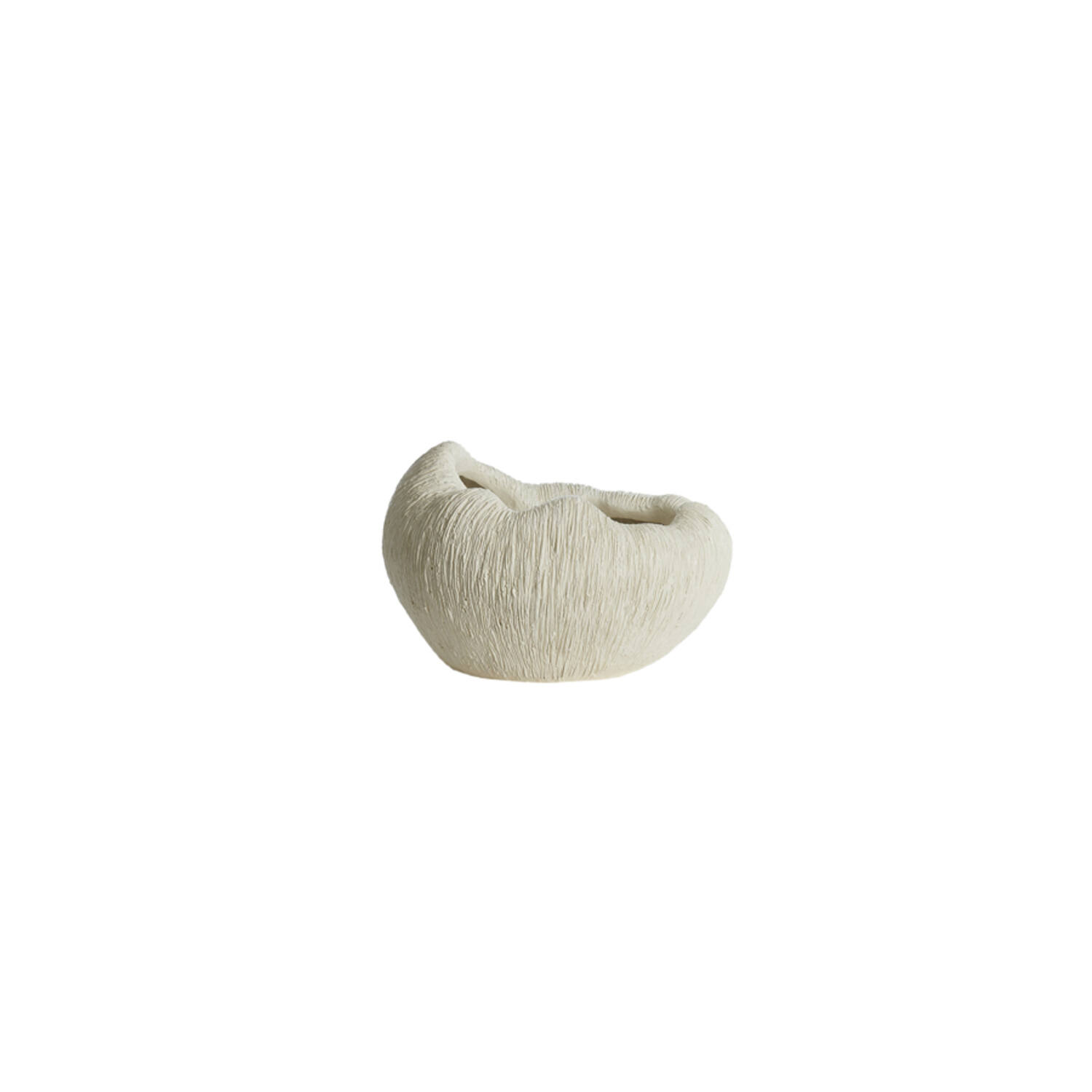 Vaas deco 34x28x21 cm DENISA crème