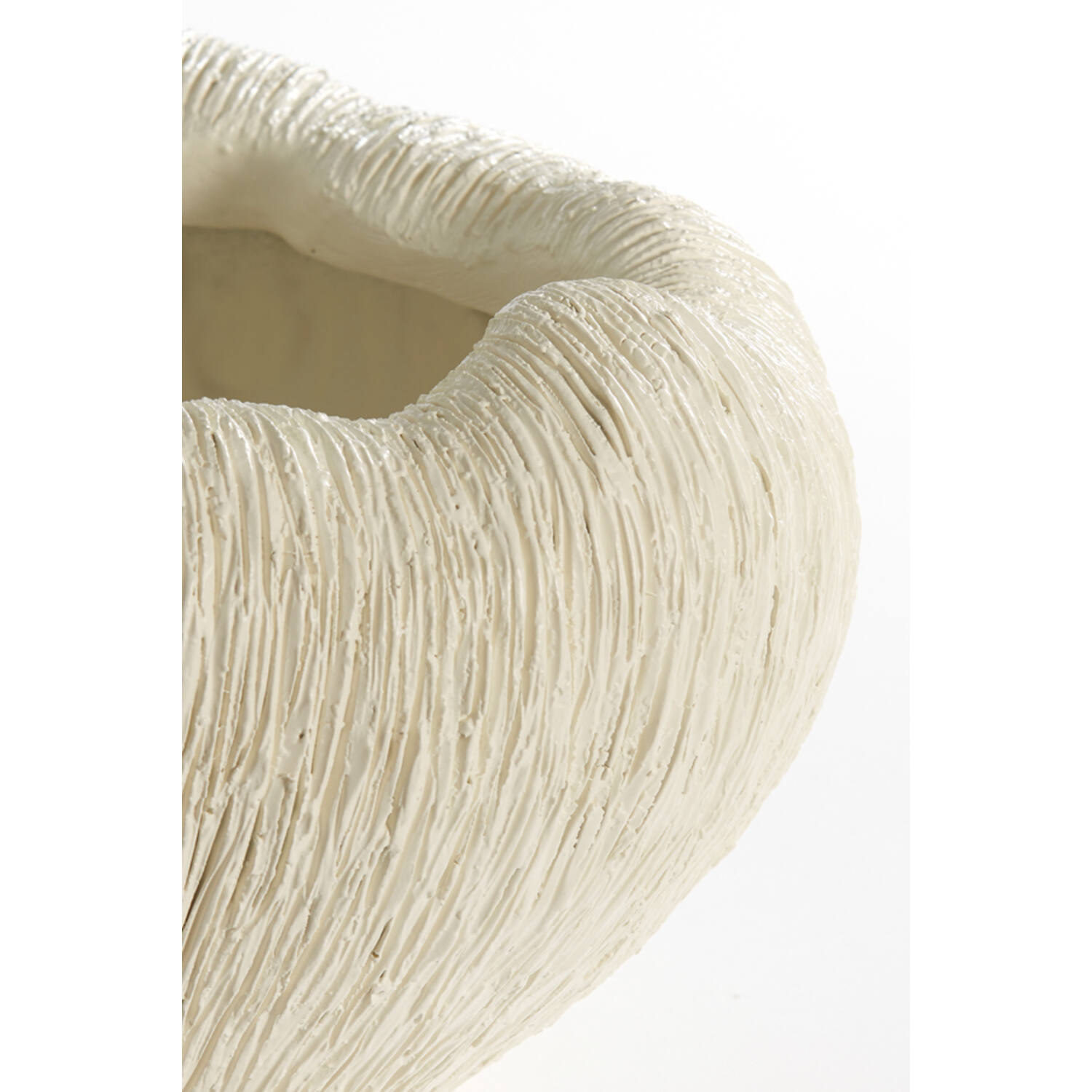 Vaas deco 34x28x21 cm DENISA crème