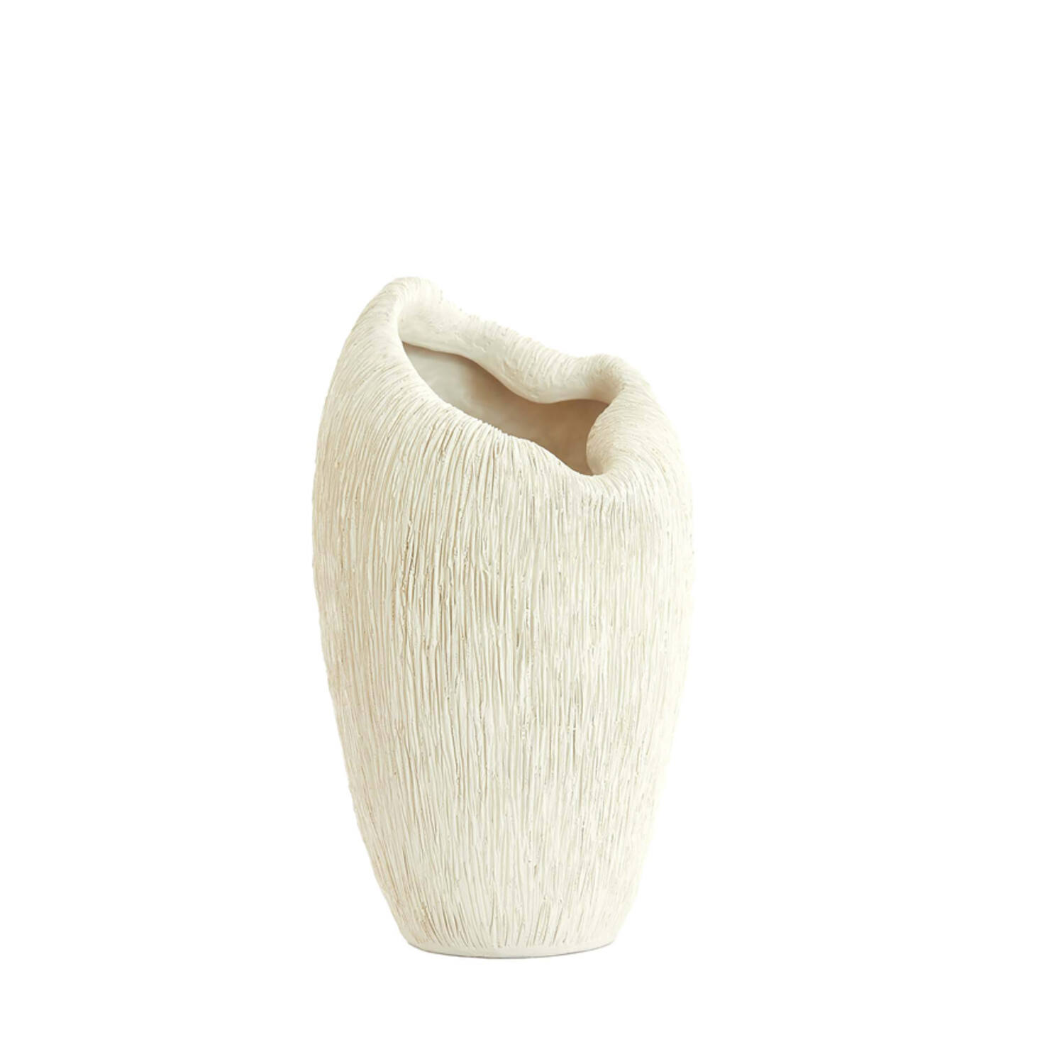 Vaas deco 21,5x20,5x36,5 cm DENISA crème