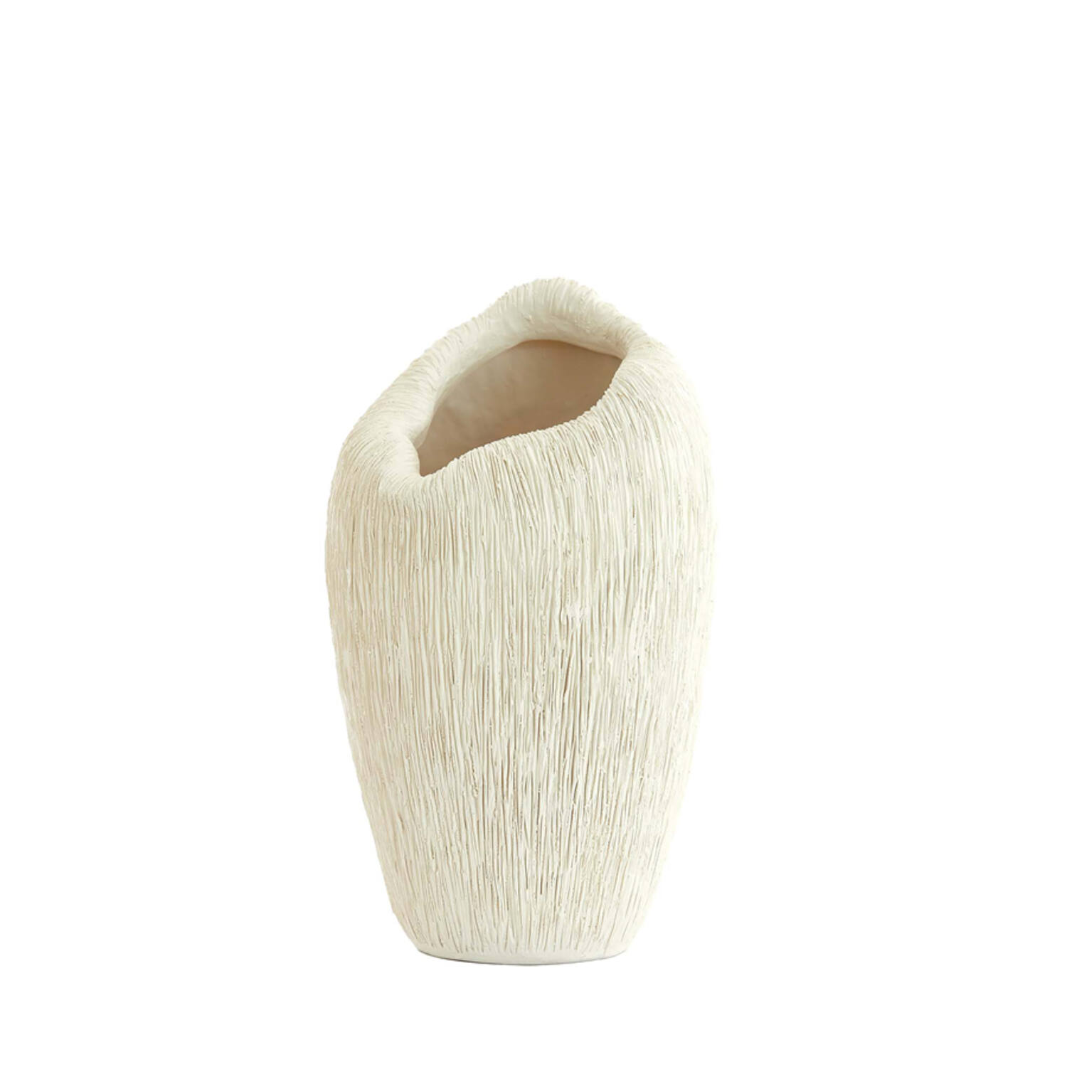Vaas deco 21,5x20,5x36,5 cm DENISA crème