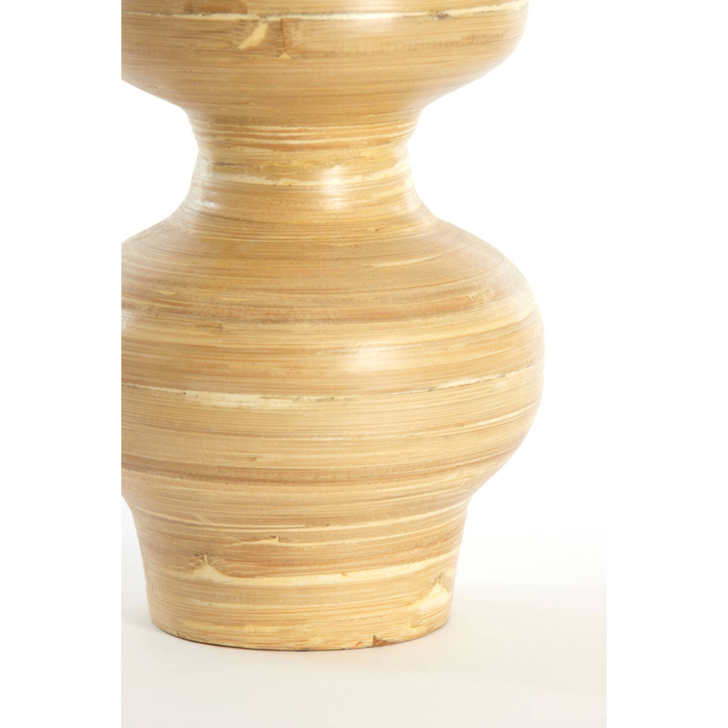 Vase deco Ø26x52 cm CAMELEA bamboo natural