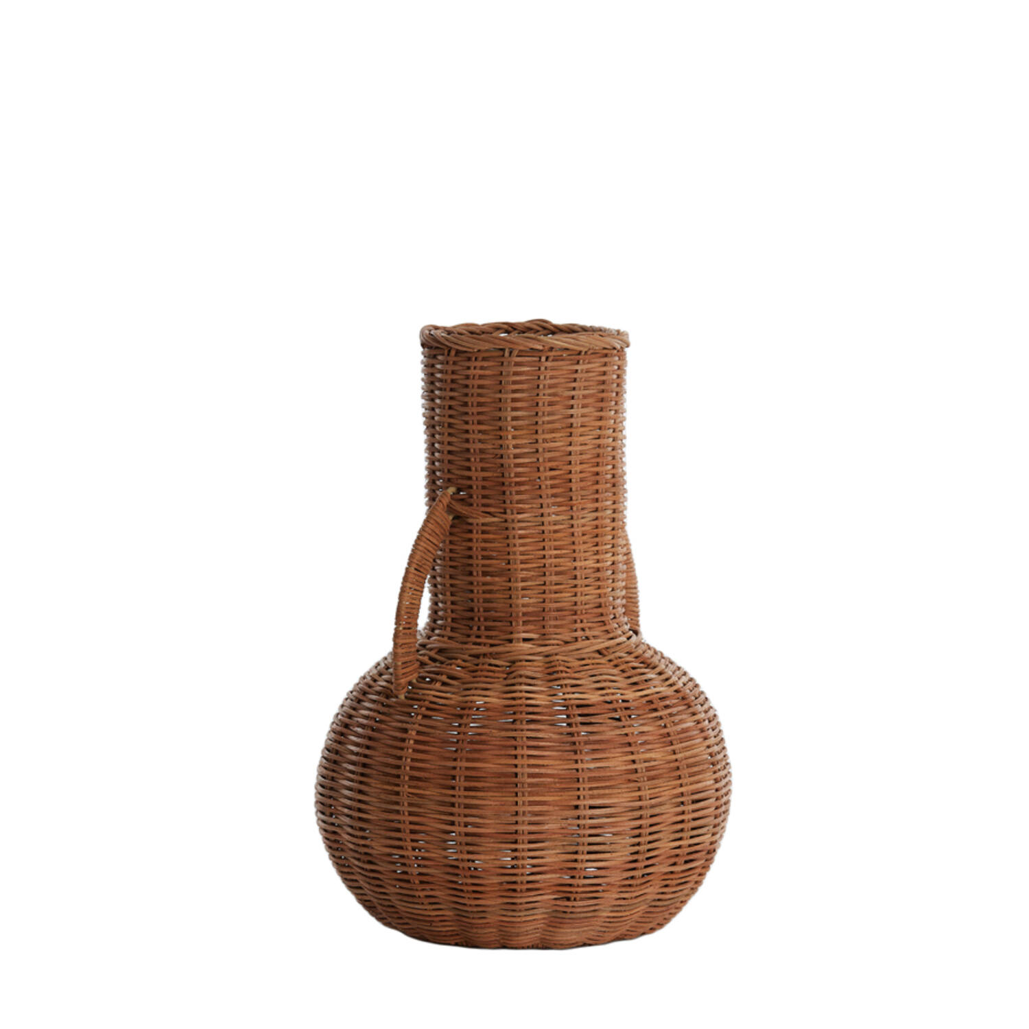 Vaas deco Ø25x35 cm NARINO rotan bruin