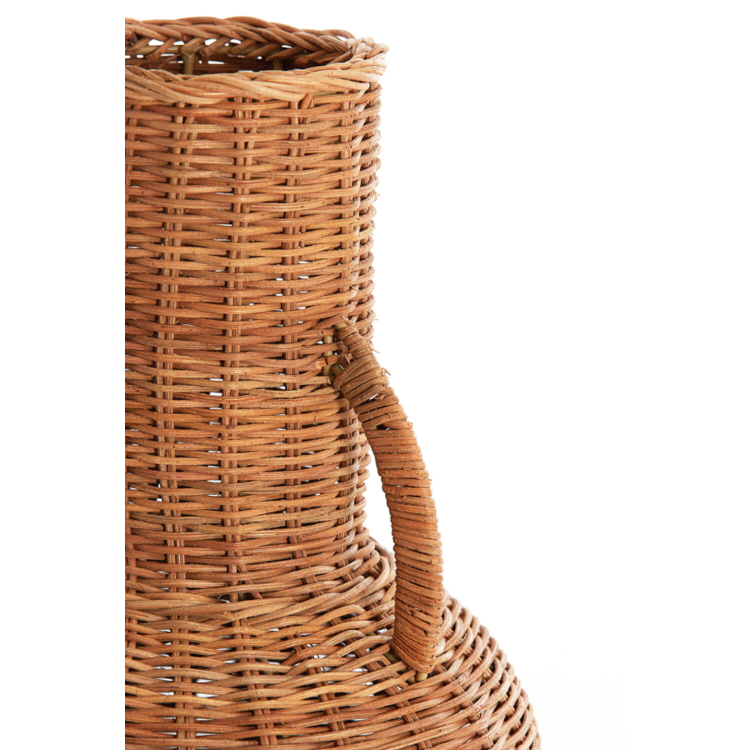 Vaas deco Ø25x35 cm NARINO rotan bruin