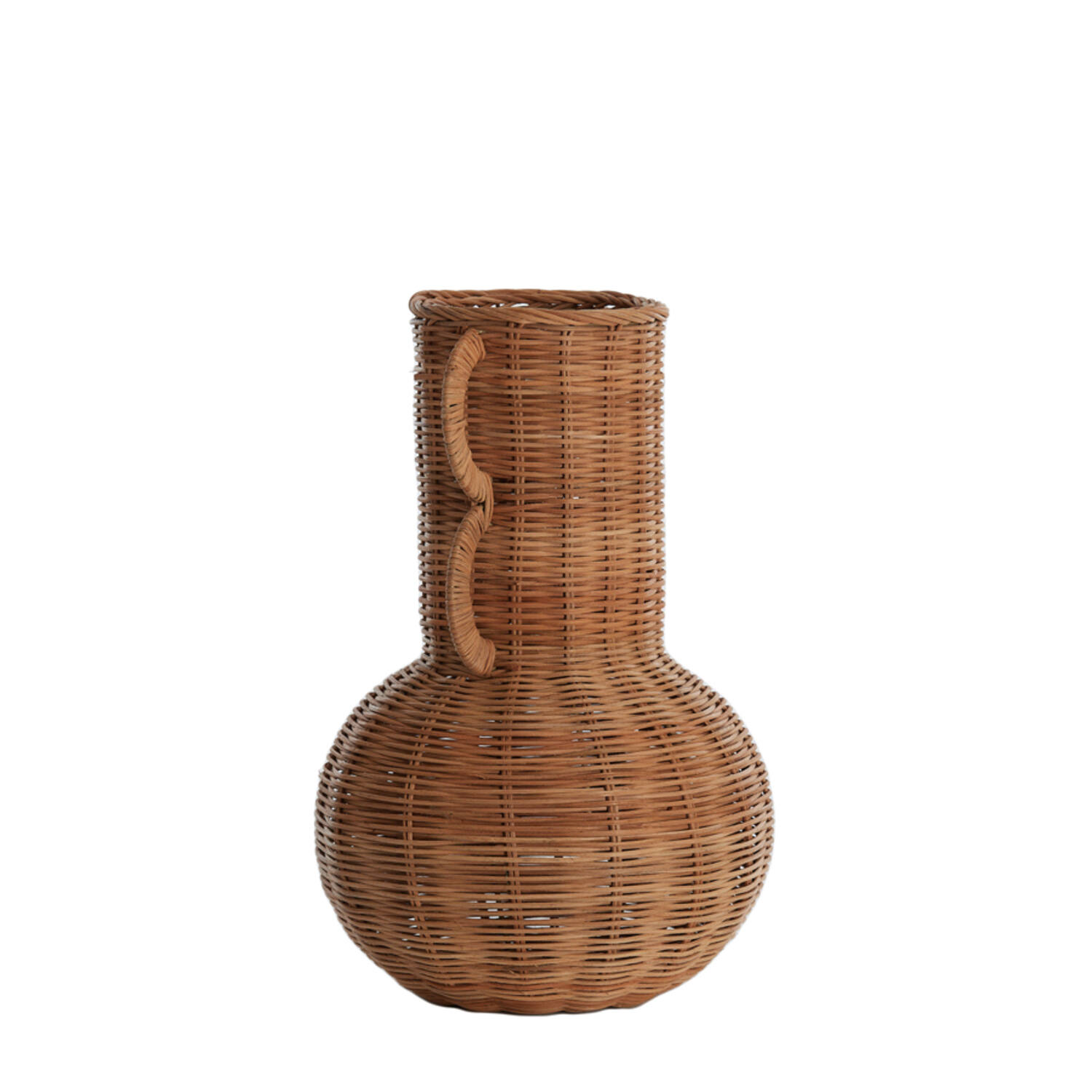 Vaas deco Ø25x38 cm NALEAH rotan bruin