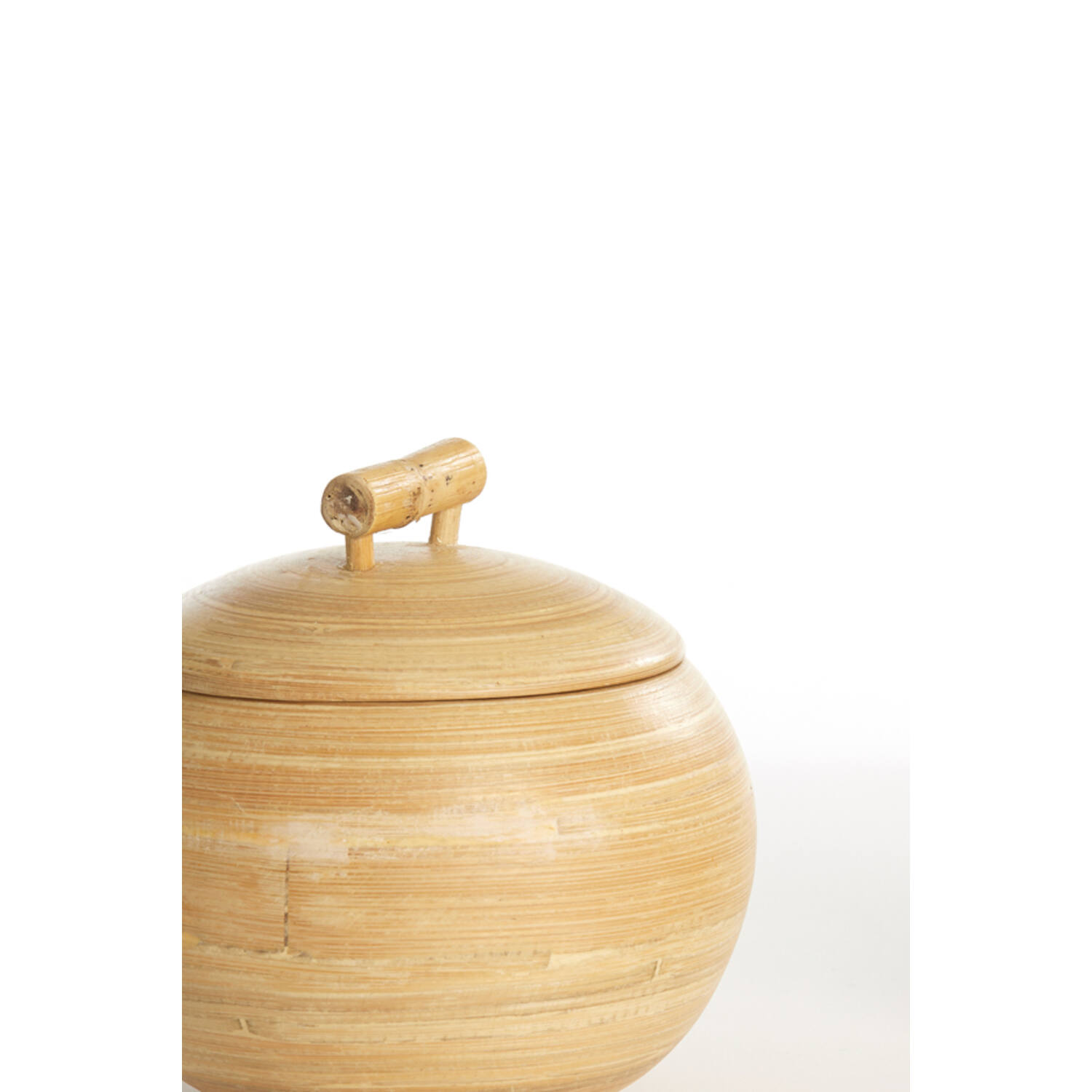 Pot deco Ø13x12 cm MACEO bamboe naturel