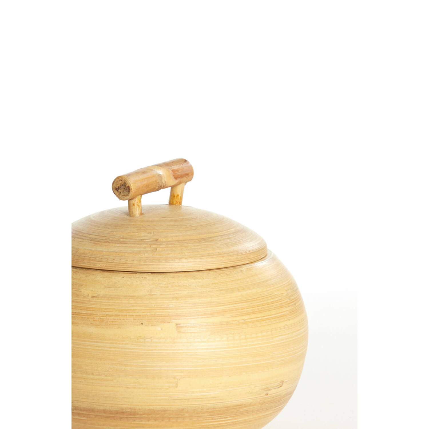 Pot deco Ø16x15 cm MACEO bamboe naturel