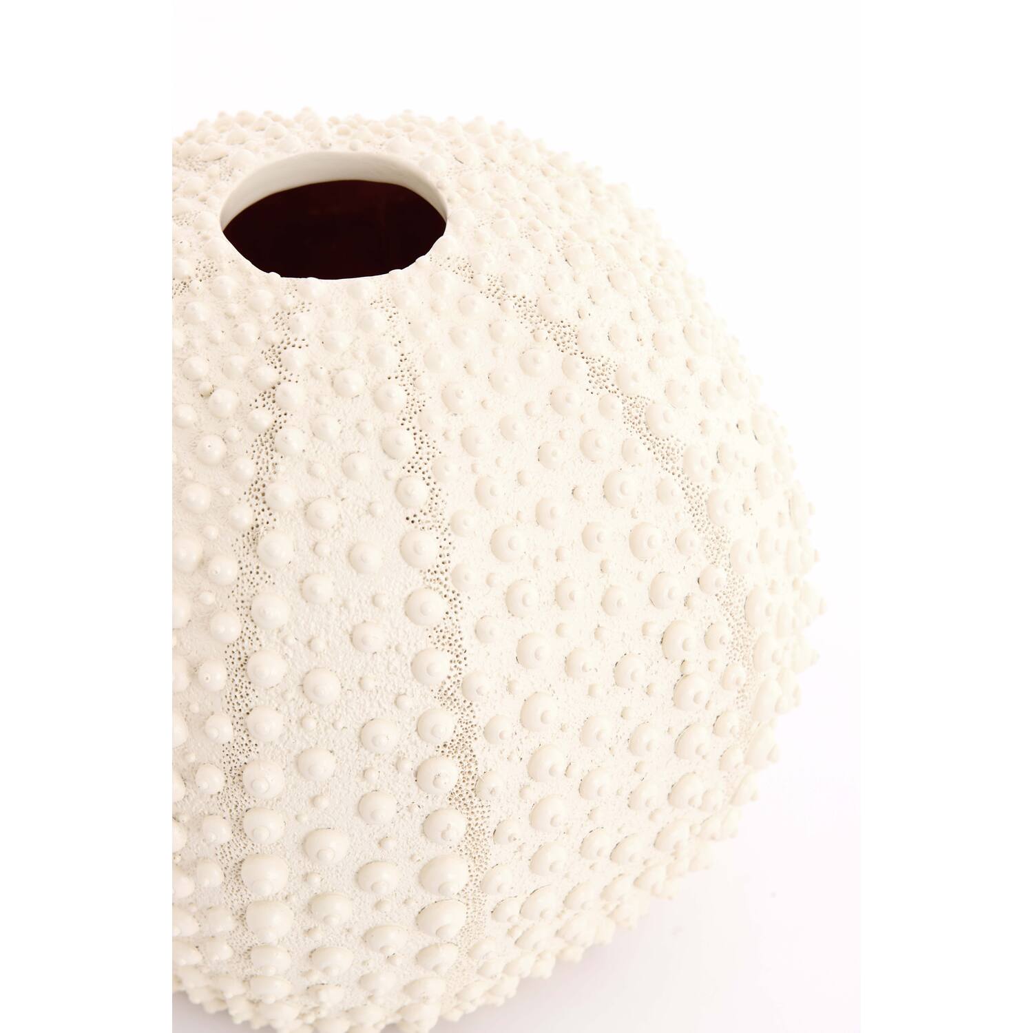 Vaas deco Ø22x18,5 cm SEA URCHIN crème