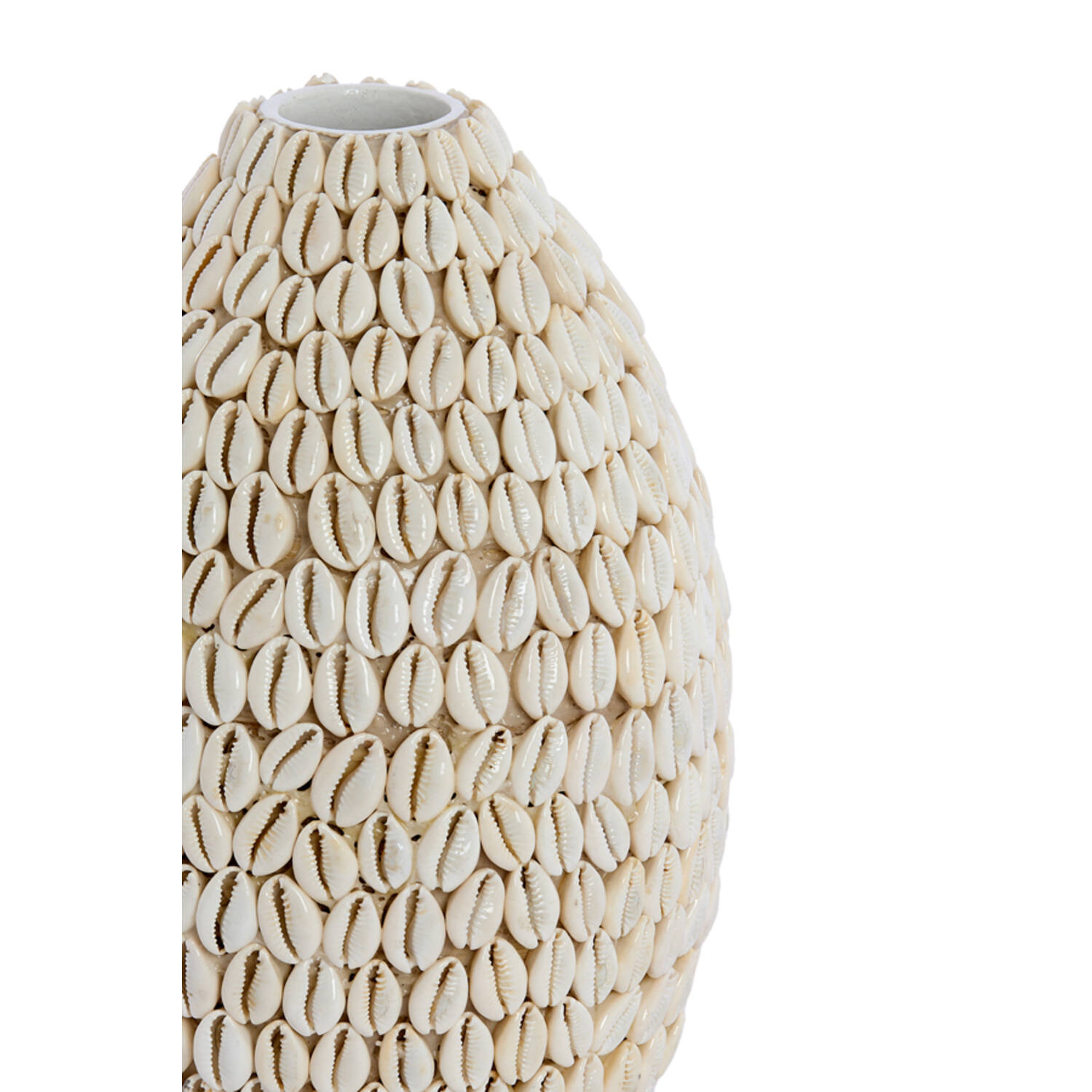 Vaas deco Ø19x28 cm SHELL crème