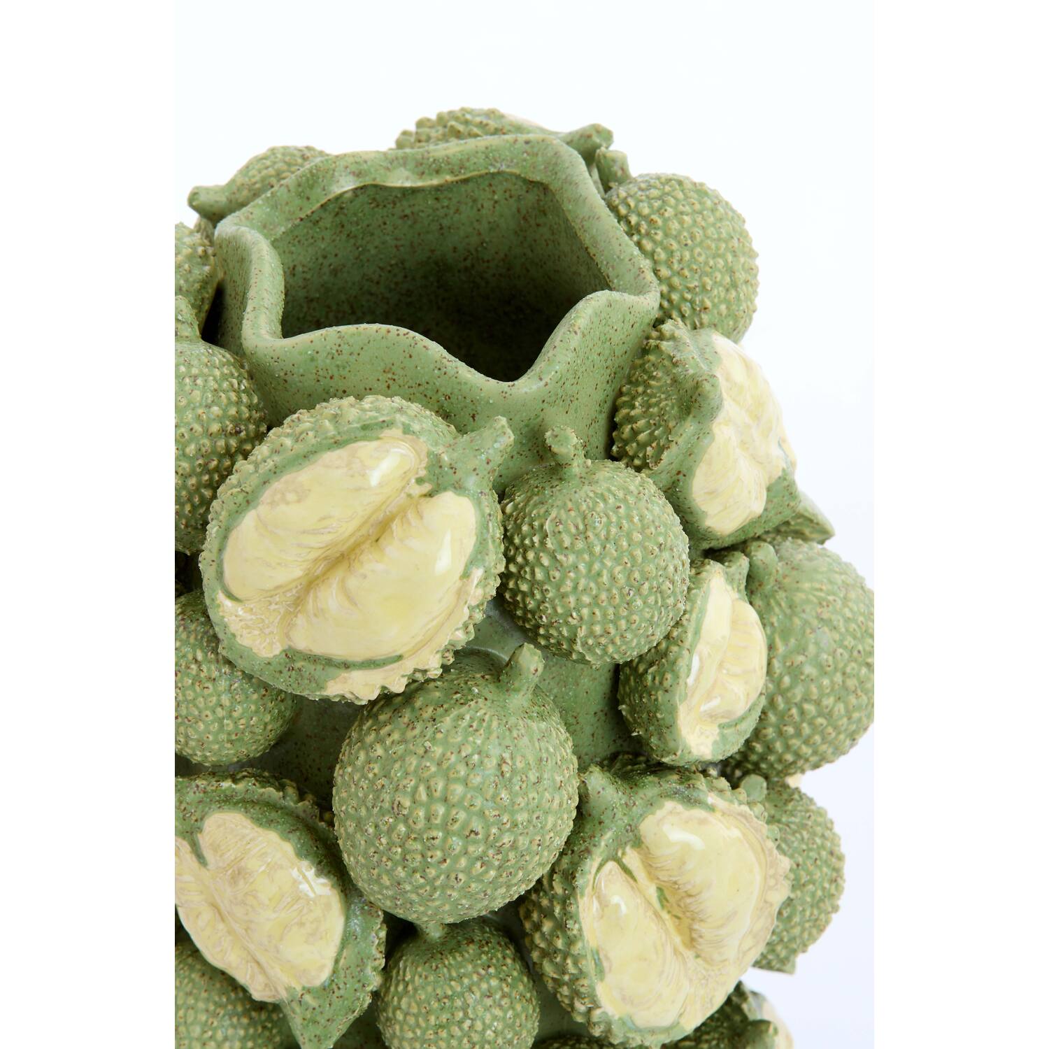 Vaas deco Ø25x30 cm LANIKA keramiek mat groen