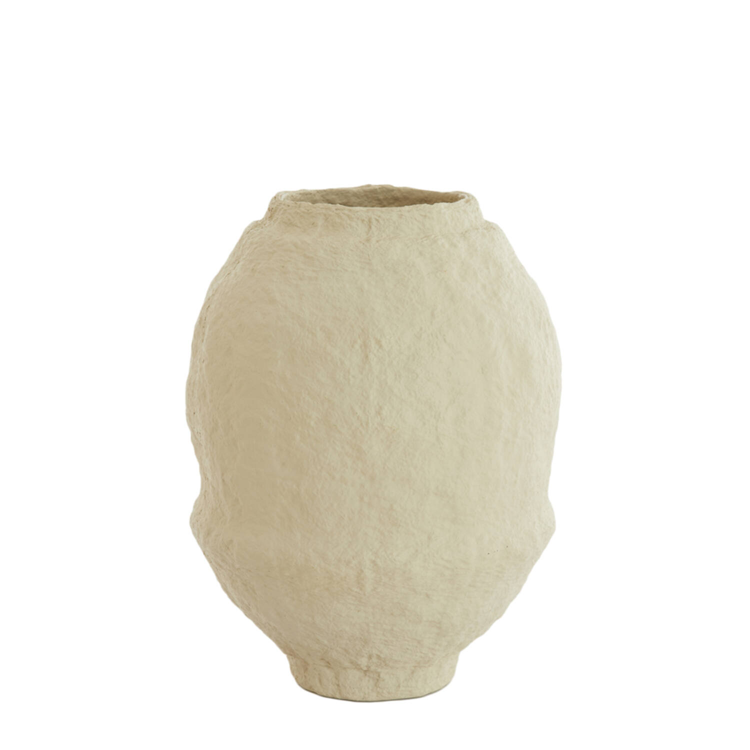 Vaas deco Ø45x60 cm LEANO mat beige