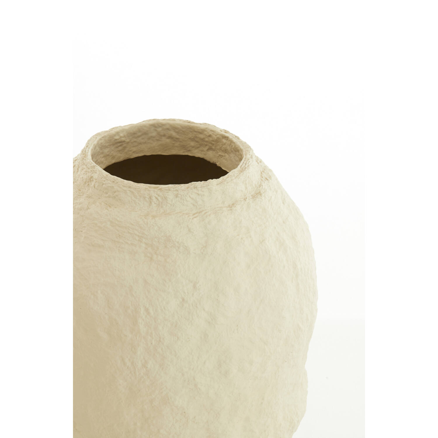 Vaas deco Ø45x60 cm LEANO mat beige