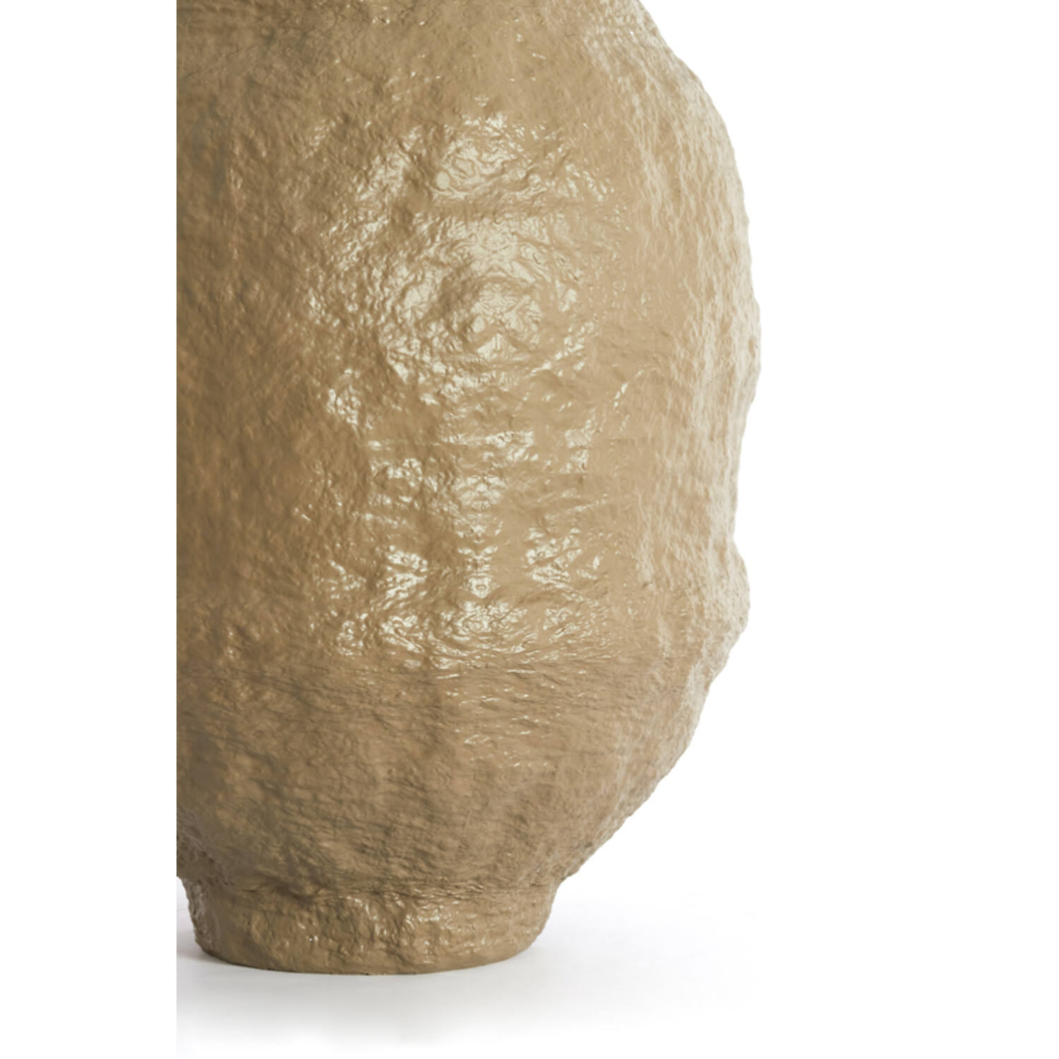 Vaas deco Ø45x60 cm LEANO mat donker bruin