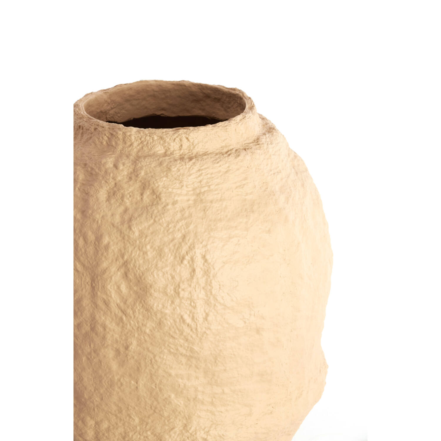 Vaas deco Ø45x60 cm LEANO mat zand