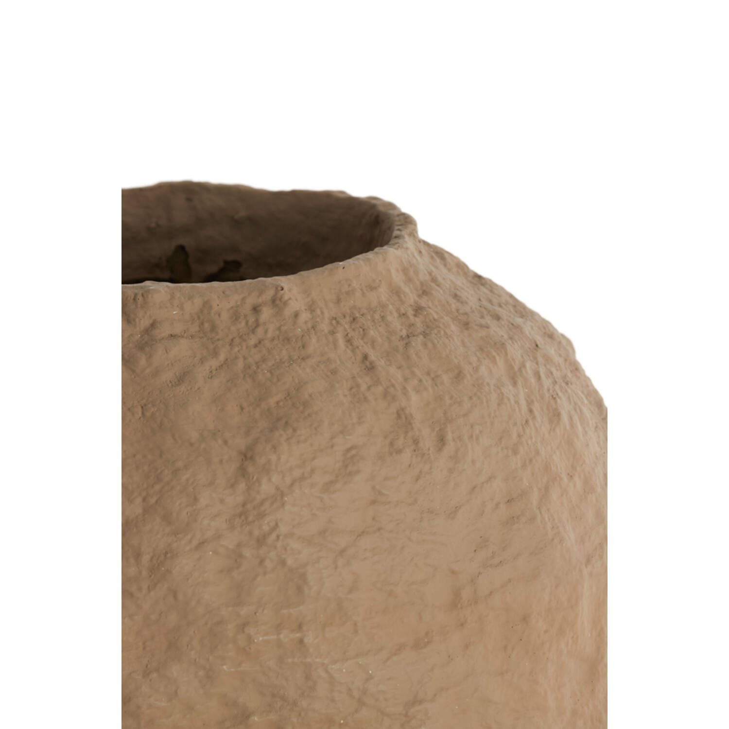 Vase deco Ø45x50 cm PANTOJA matt dark brown