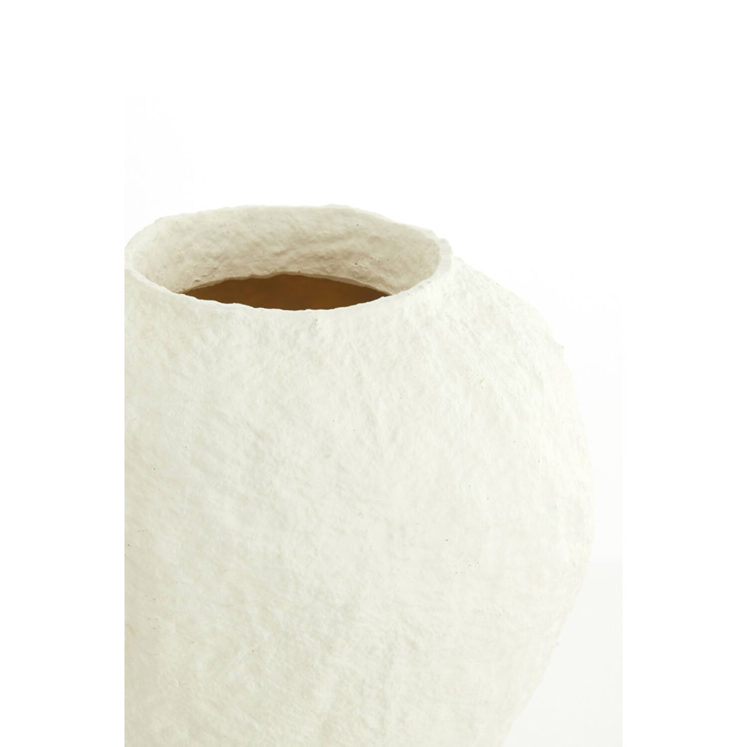 Vaas deco Ø45x50 cm PANTOJA mat crème