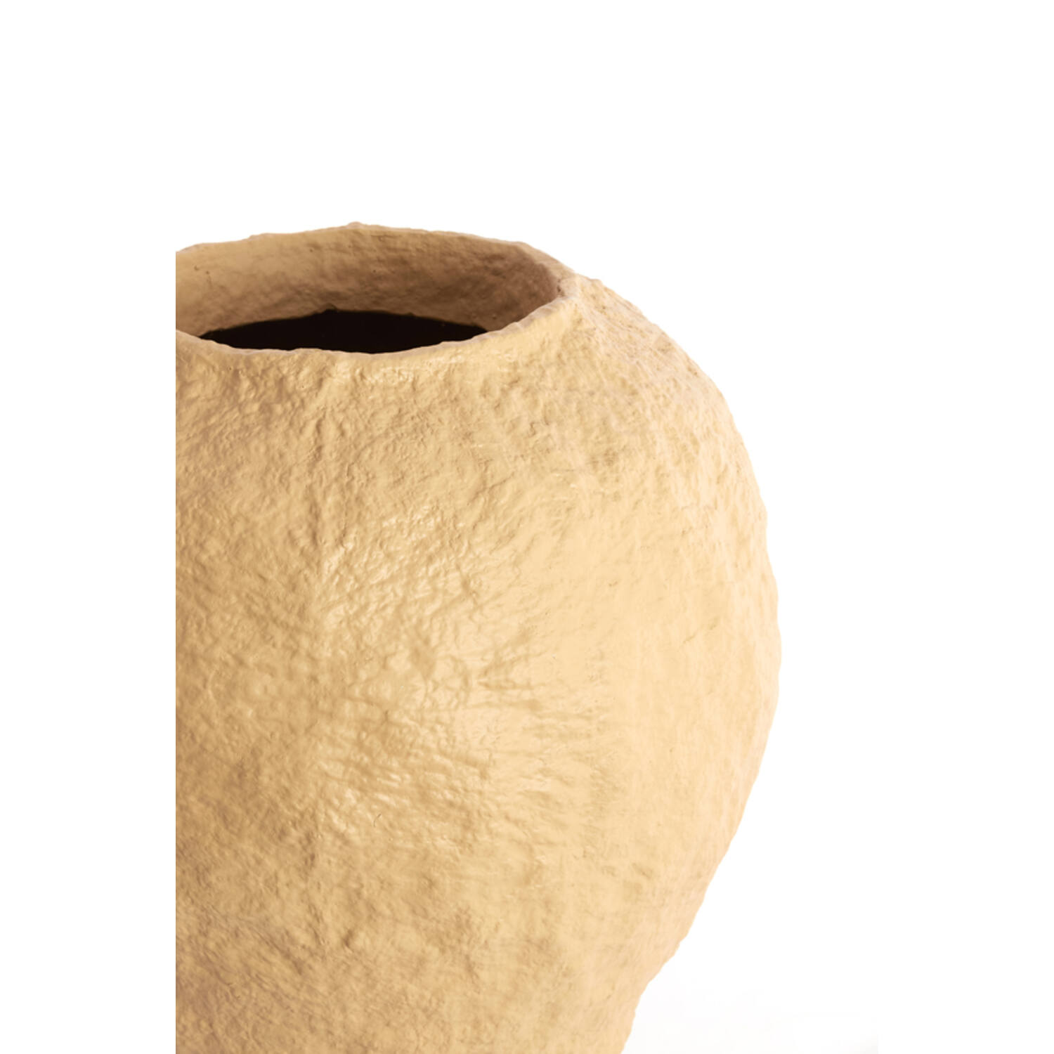 Vase deco Ø45x50 cm PANTOJA matt sand