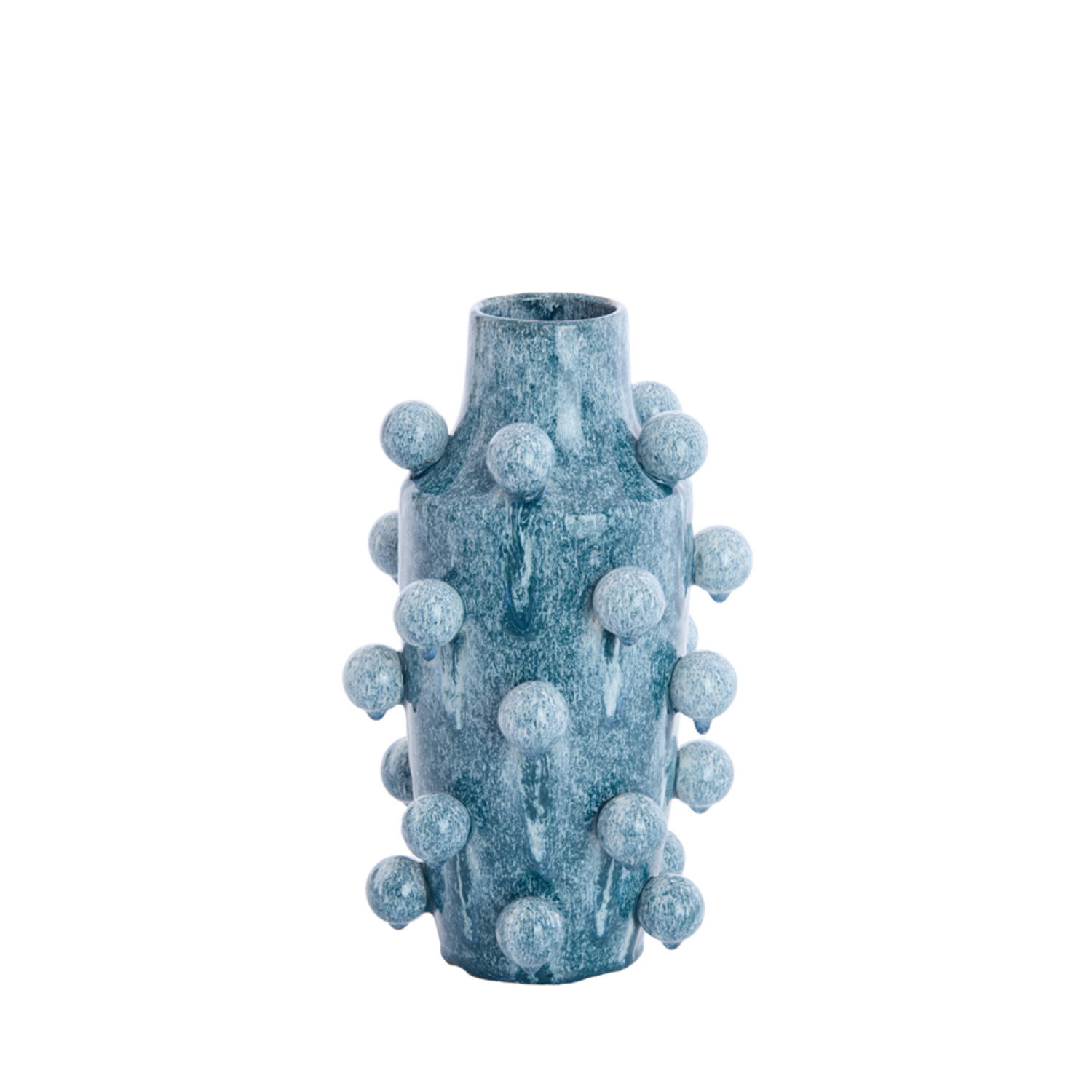 Vaas deco Ø22,5x36,5 cm MOLLY keramiek blauw