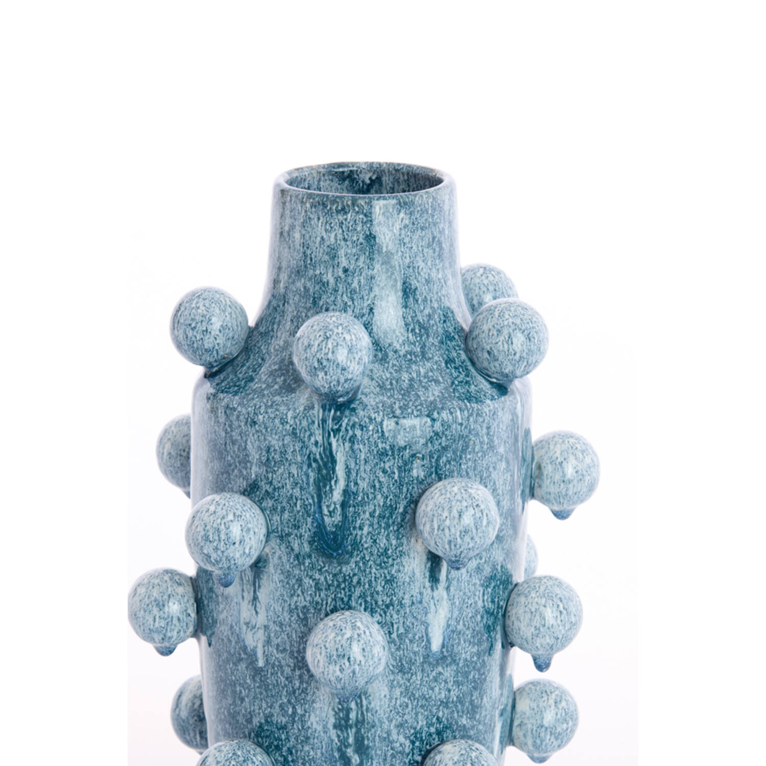 Vaas deco Ø22,5x36,5 cm MOLLY keramiek blauw