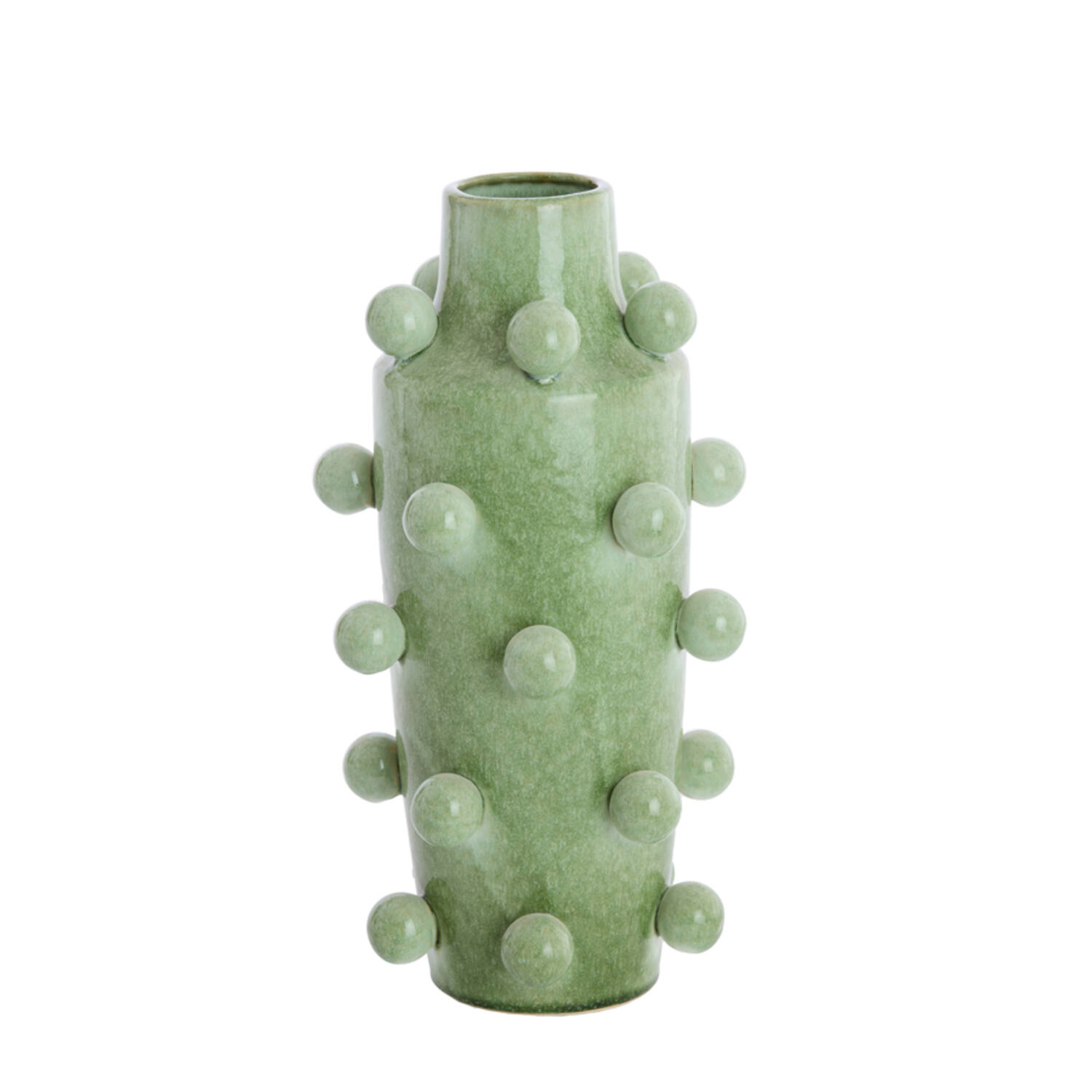 Vaas deco Ø23x43 cm MOLLY keramiek mint groen-groen